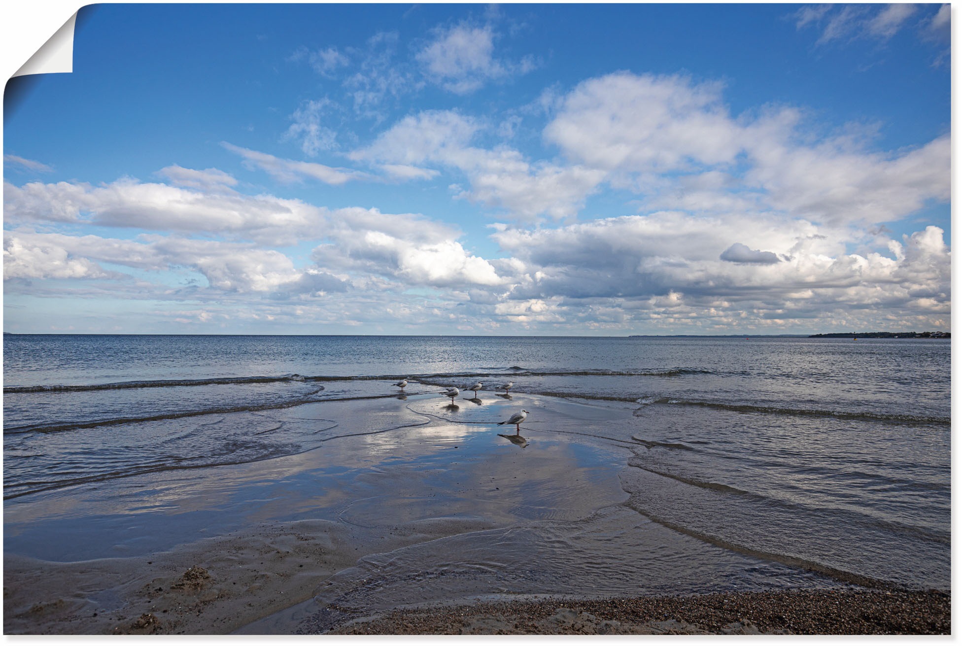 Artland Poster "Herbsttag an der Ostsee", Strandbilder, (1 St.), als Alubil günstig online kaufen