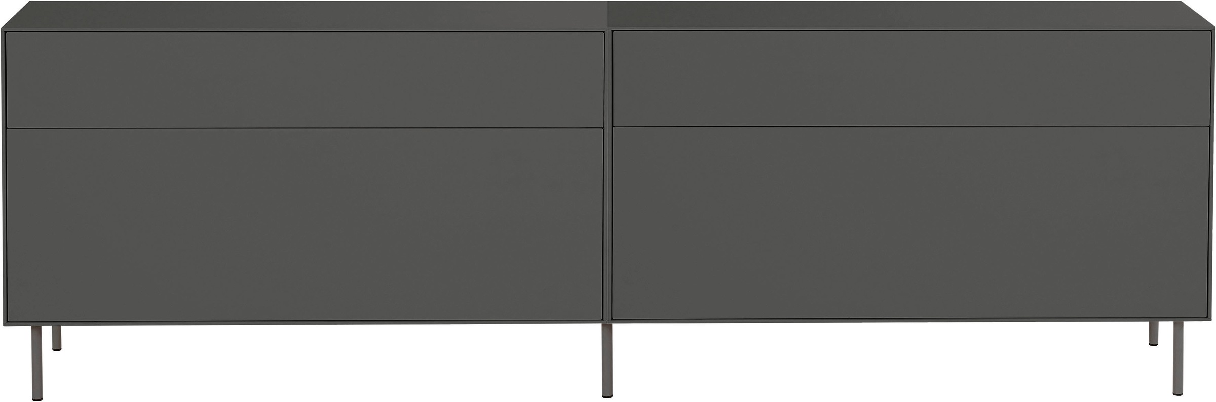 LeGer Home by Lena Gercke Lowboard »Essentials«, (2 St.), Breite: 224cm, MDF lackiert, Push-to-open-Funktion
