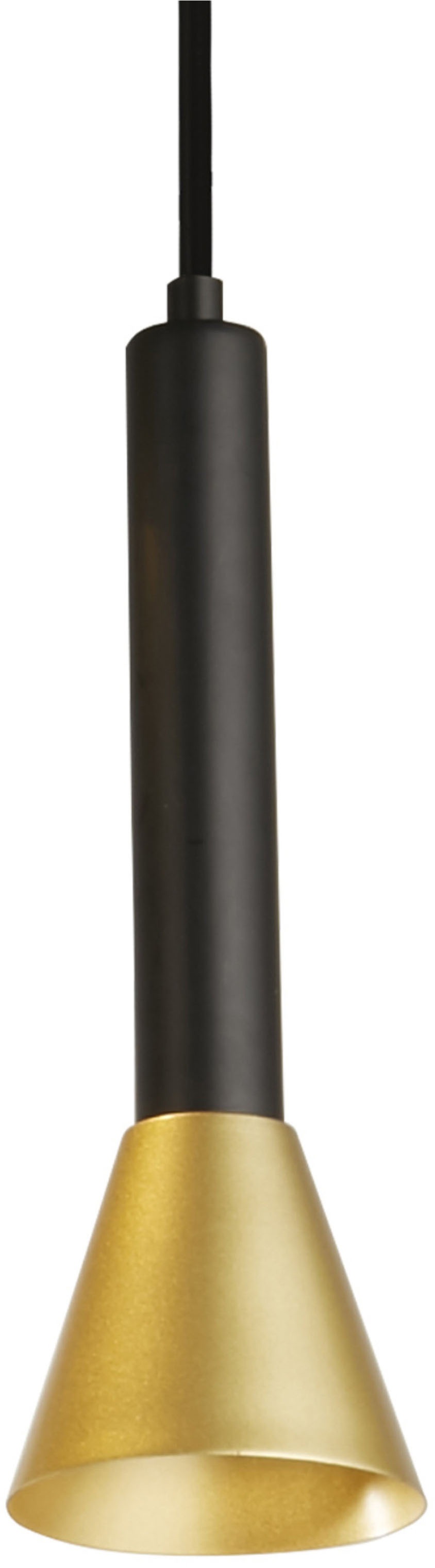 Searchlight Pendelleuchte »Signal 4Lt Strahler - Schwarzes & Goldenes Metall« GU10 1 Stk.