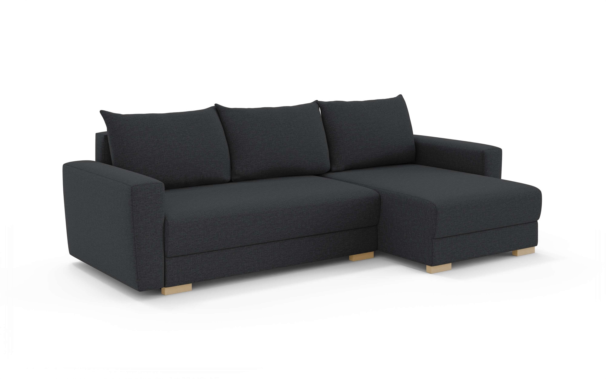 INOSIGN Ecksofa »MAGHERA universell Schlafsofa mit Bettkasten, Maße B/T/H: 255/142/84cm«, L-Form mit Recamiere rechts oder links montierbar, hoher Sitzkomfort