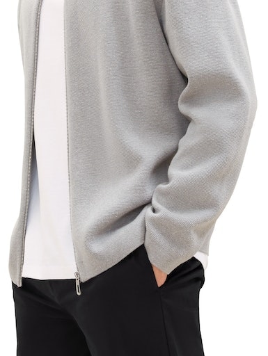 TOM TAILOR Strickjacke, mit Polokragen