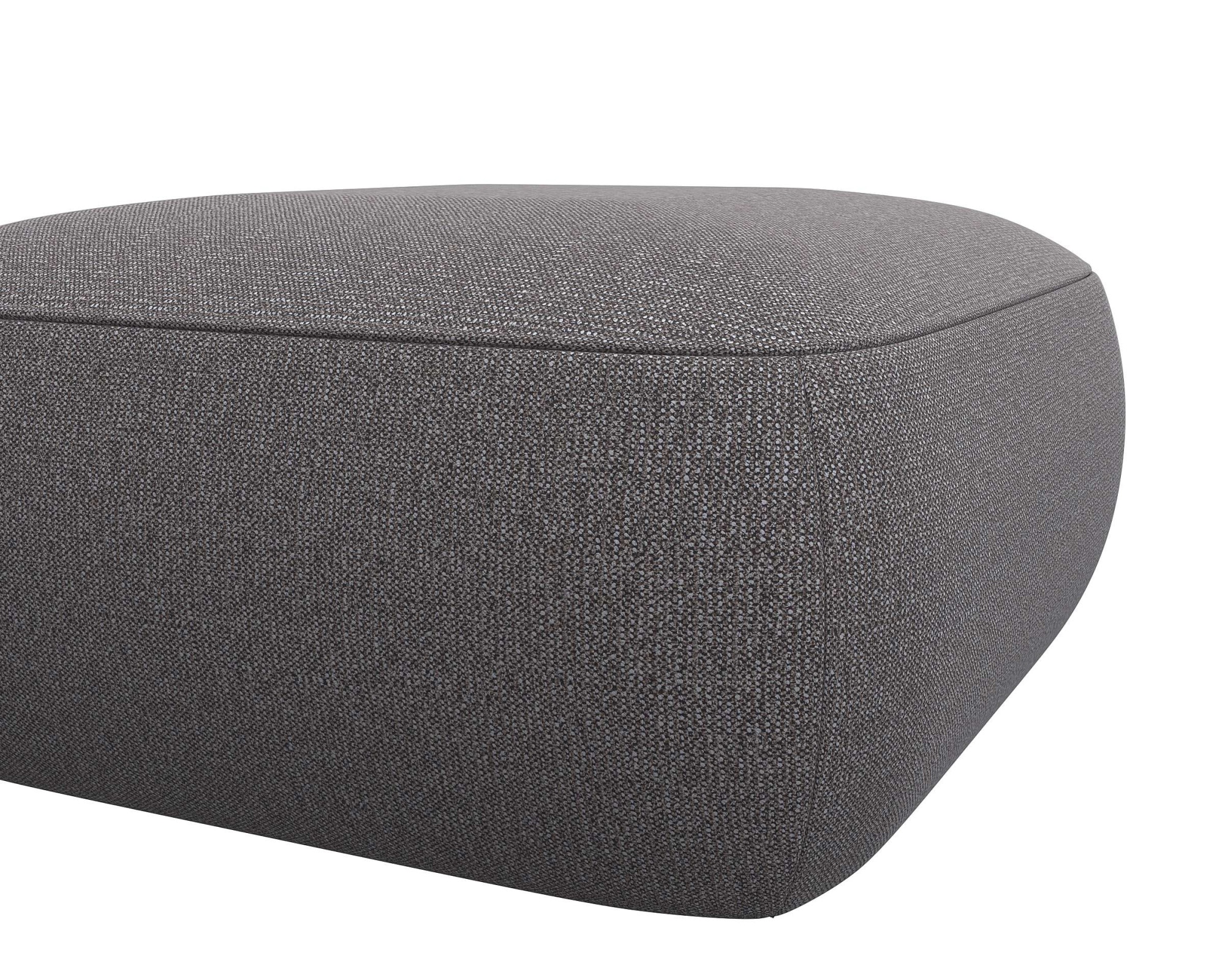 FLEXLUX Pouf »Torino, rund, bodennah, Sitzhocker, Polsterhocker«, Modernes, organisches Hocker-Design, Kaltschaum, Wellenunterfederung