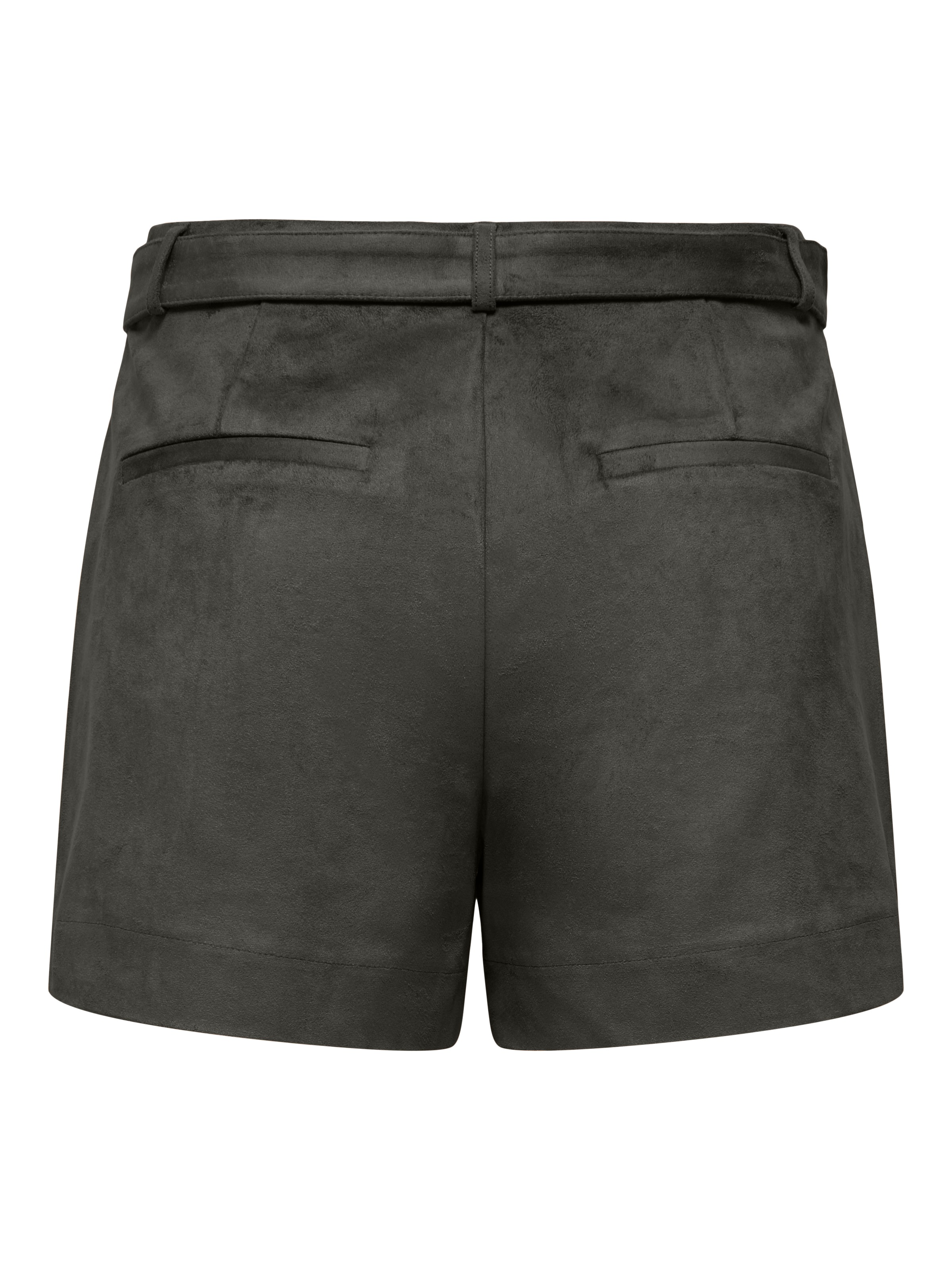 ONLY Shorts »ONLTAVIA HW FAUX SUEDE BELT SHORTS PNT«  Materialmix, Wildlederimitat, mit Gürtel