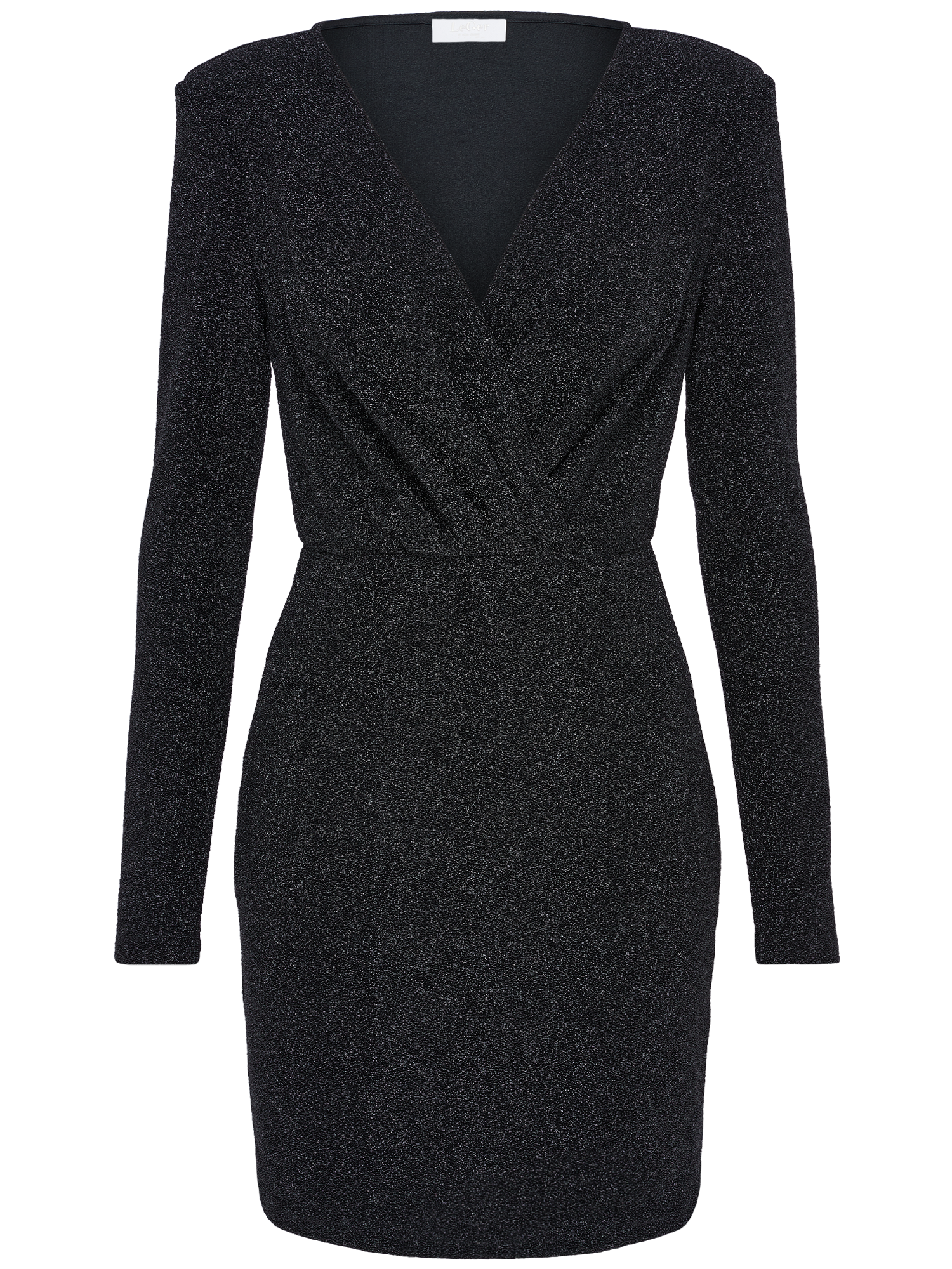 LeGer Minikleid »Marcelina,  LeGer by Lena Gercke« Ohne Taschen mit Glitzergarn, Oberteil in Wickeloptik, figurbetonte Passform