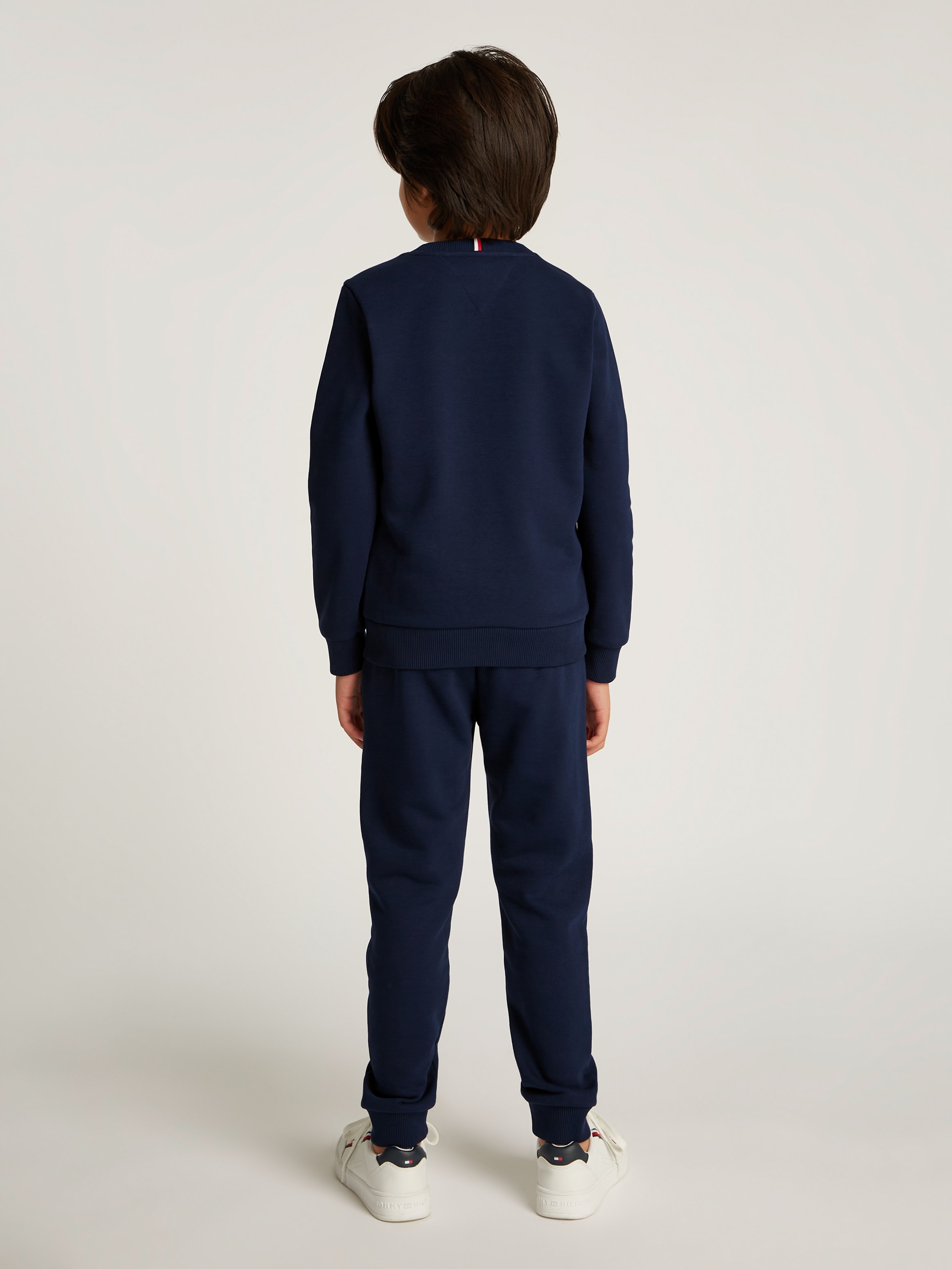 Tommy Hilfiger Langarmshirt & Hose »TH RIB INSERT SET«, mit Logoschriftzug