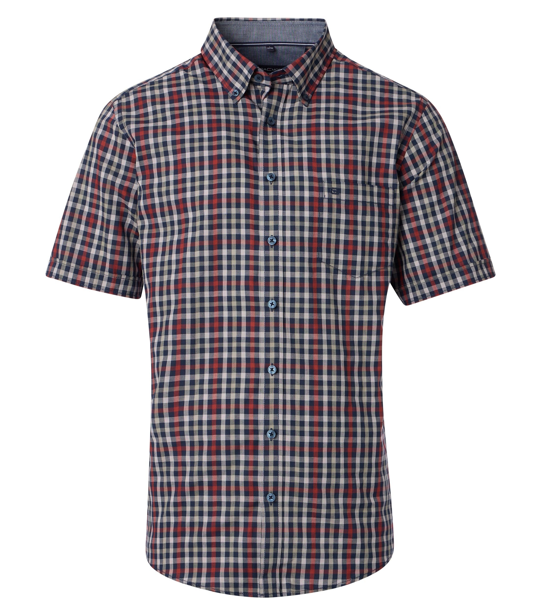 CASAMODA Kurzarmhemd "CASAMODA Freizeithemd Kurzarm kariert" günstig online kaufen