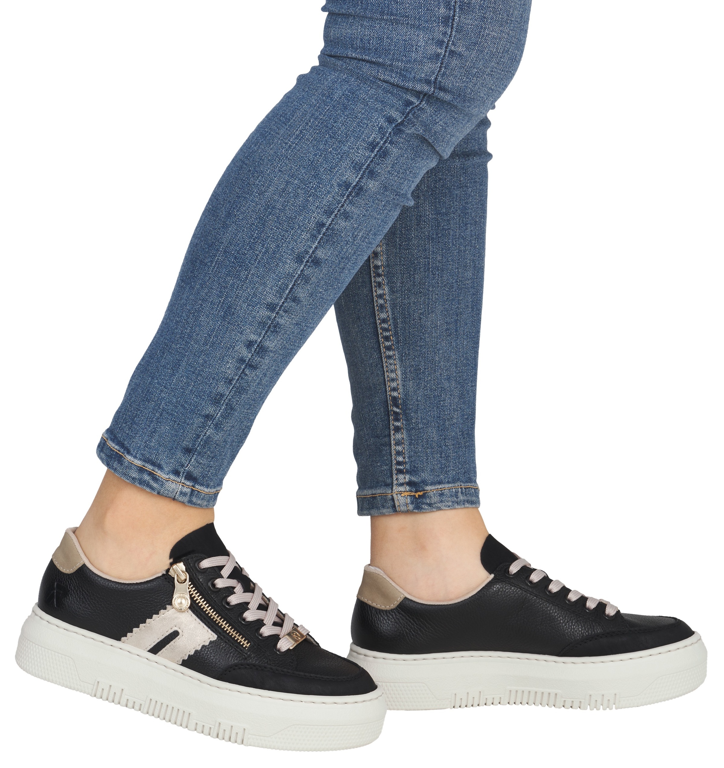 Rieker Plateausneaker, Schnürschuh, Halbschuh, Freizeitschuh mit seitlichem günstig online kaufen