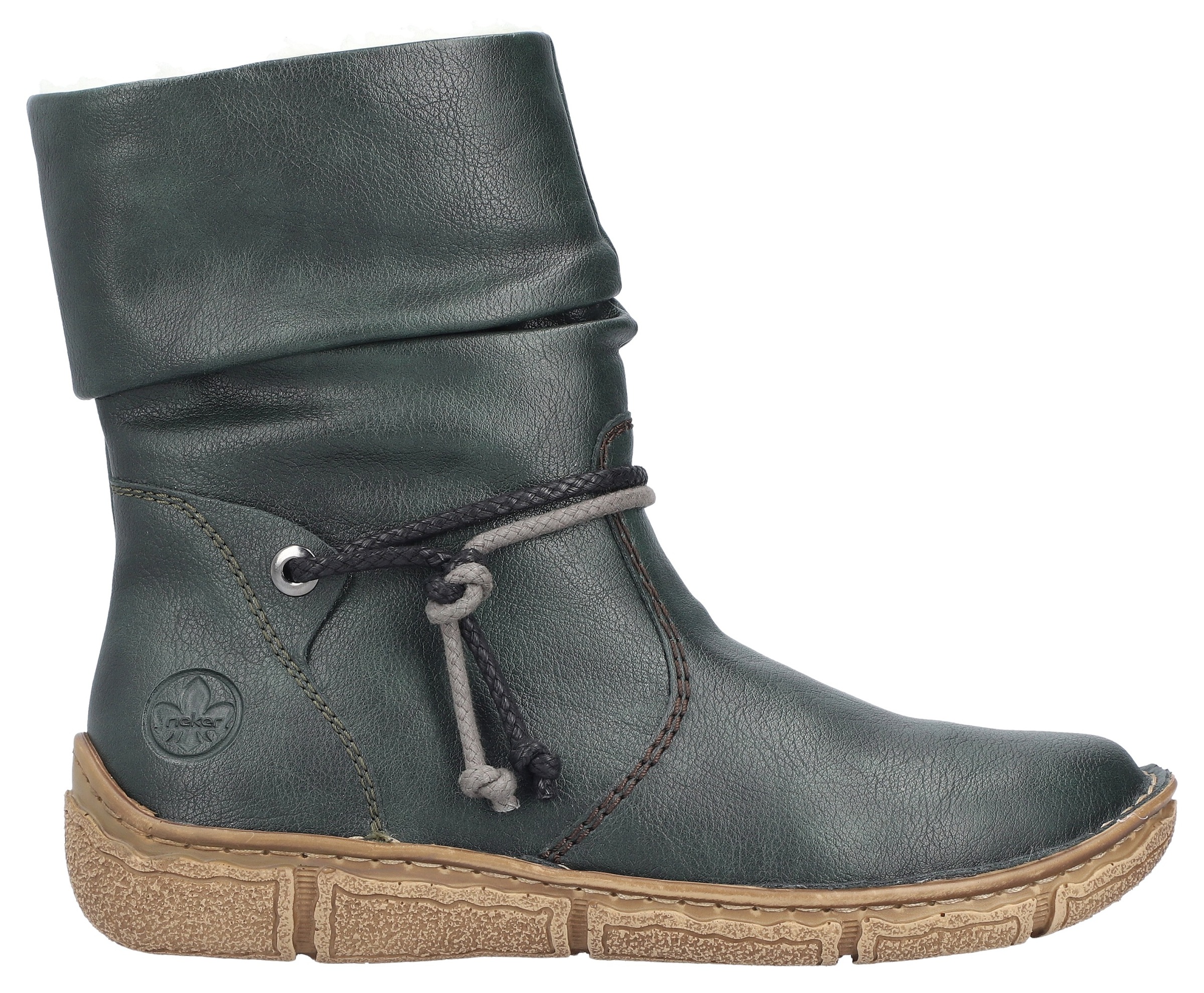 Rieker Winterboots, Winterstiefelette, slouchy Schaft, Reißverschluss, mit Warmfutter