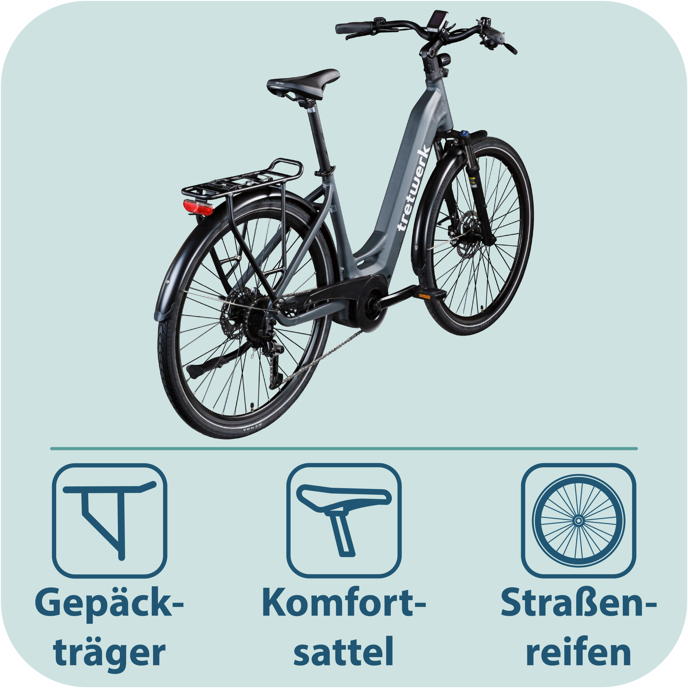 Tretwerk »Amber« 9 Gang Shimano Cues U3020 Schaltwerk Kettenschaltung Mittelmotor 250 W E Bike Damen 28" Elektrofahrrad 155 - 185cm Hollandrad