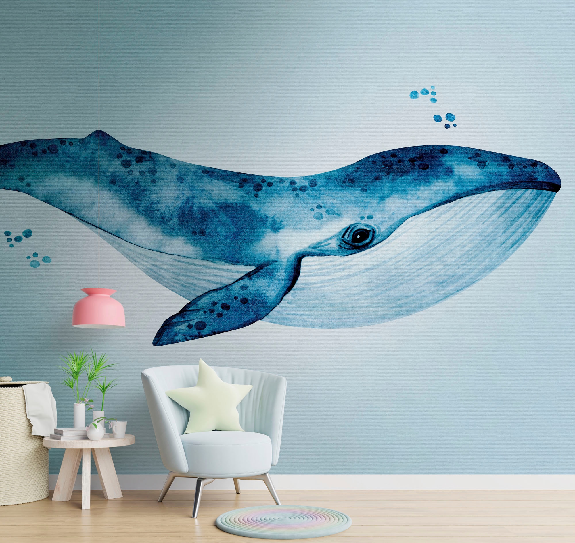 living walls Kindertapete »The Wall«, Meer-Motiv, Fototapete Unterwasser Tapete Fische Blau