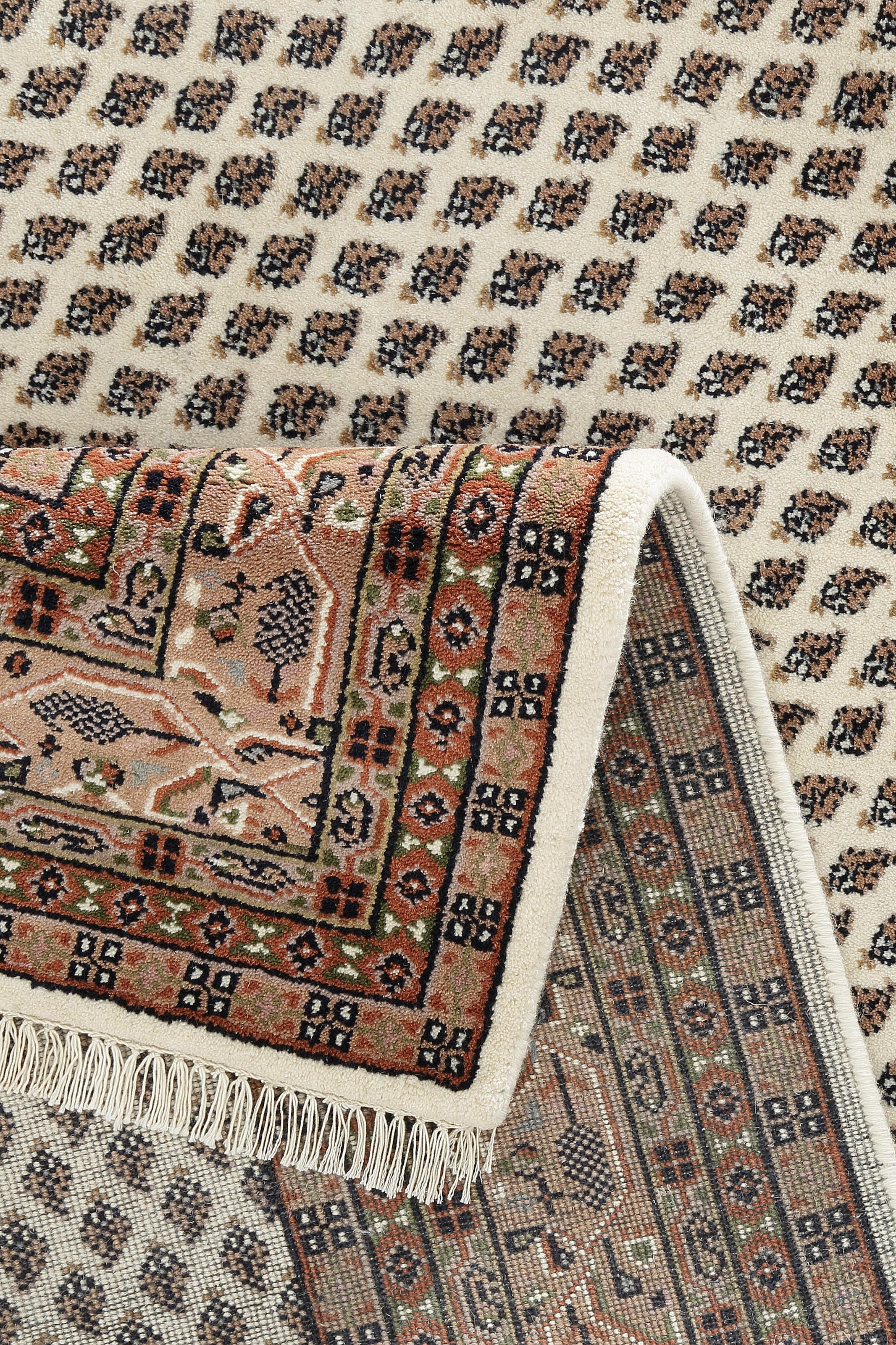 THEKO Orientteppich »Chandi Mir«, rechteckig, 12 mm Höhe, reine Wolle, handgeknüpft, mit Fransen