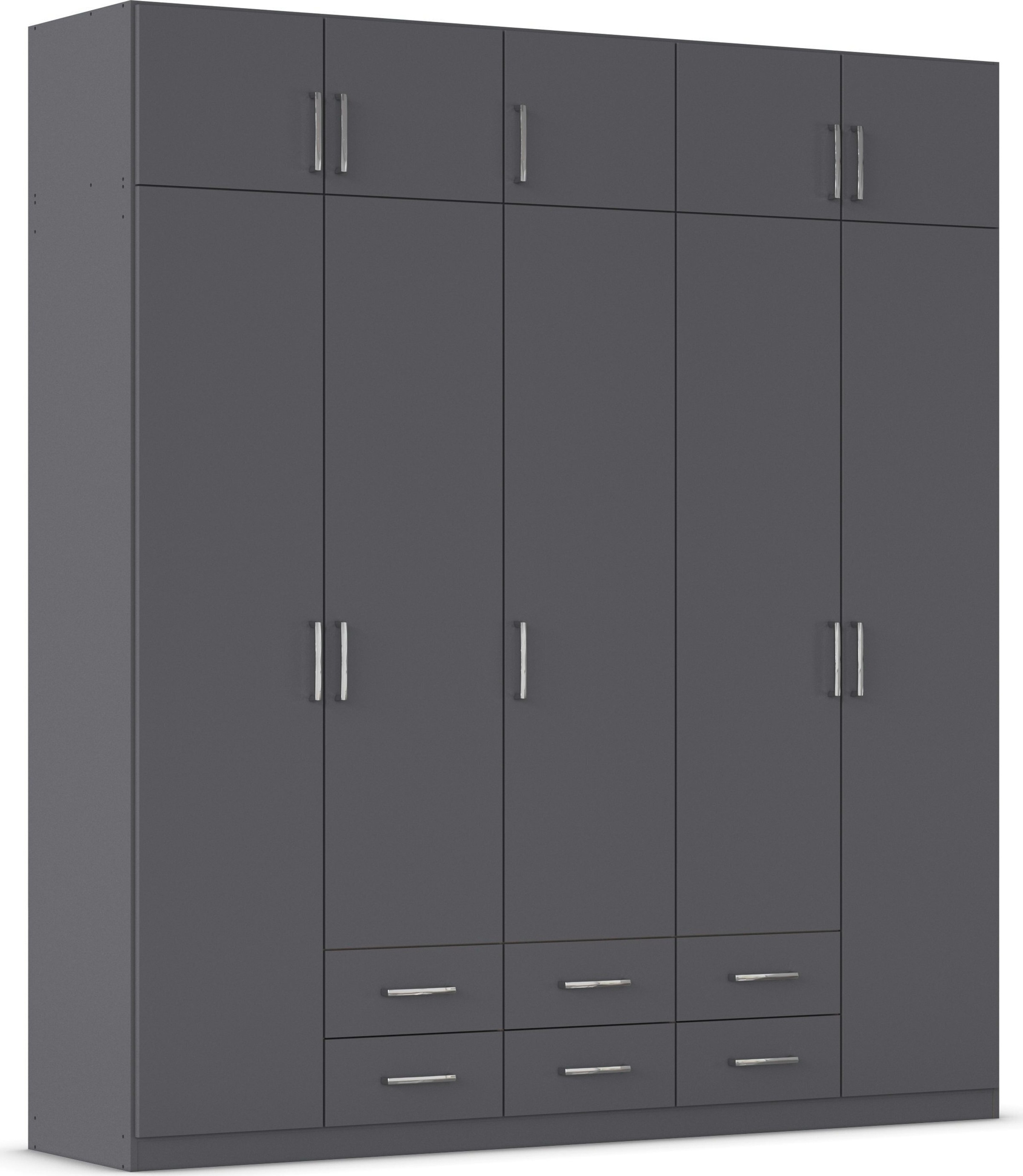 rauch "Schrank Garderobe Wäscheschrank GAMMA in 4 Breiten 91-226 cm" 3 verschiedene Ausstattungen BASIC/CLASSIC/PREMIUM (inkl. SOFT-CLOSE), mit Schubladen und Schrankaufsatz, schlichtes Design MADE IN GERMANY