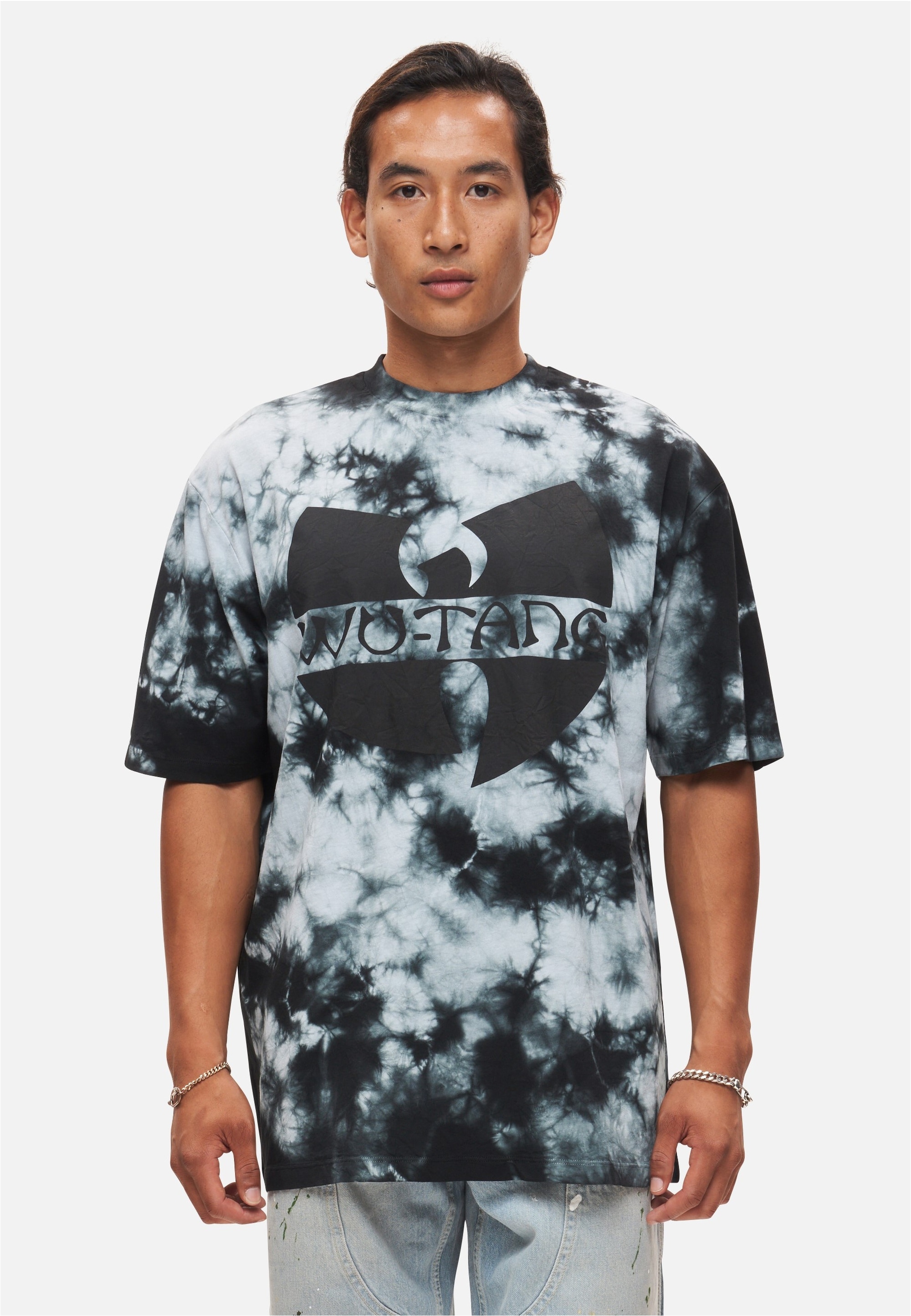 Recovered T-Shirt "Wu-Tang Black Ink Effect", 1 Stk. mit coolem Wu-Tang-Fro günstig online kaufen