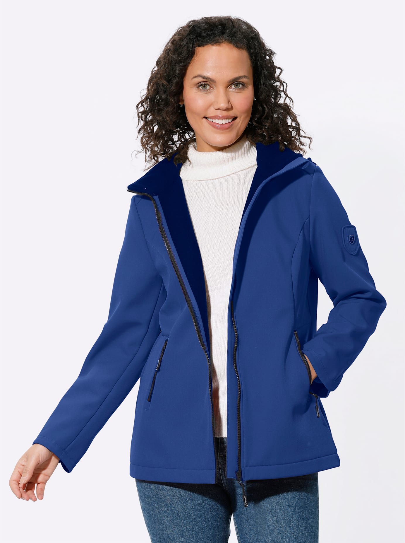 Casual Looks Softshelljacke, mit Kapuze