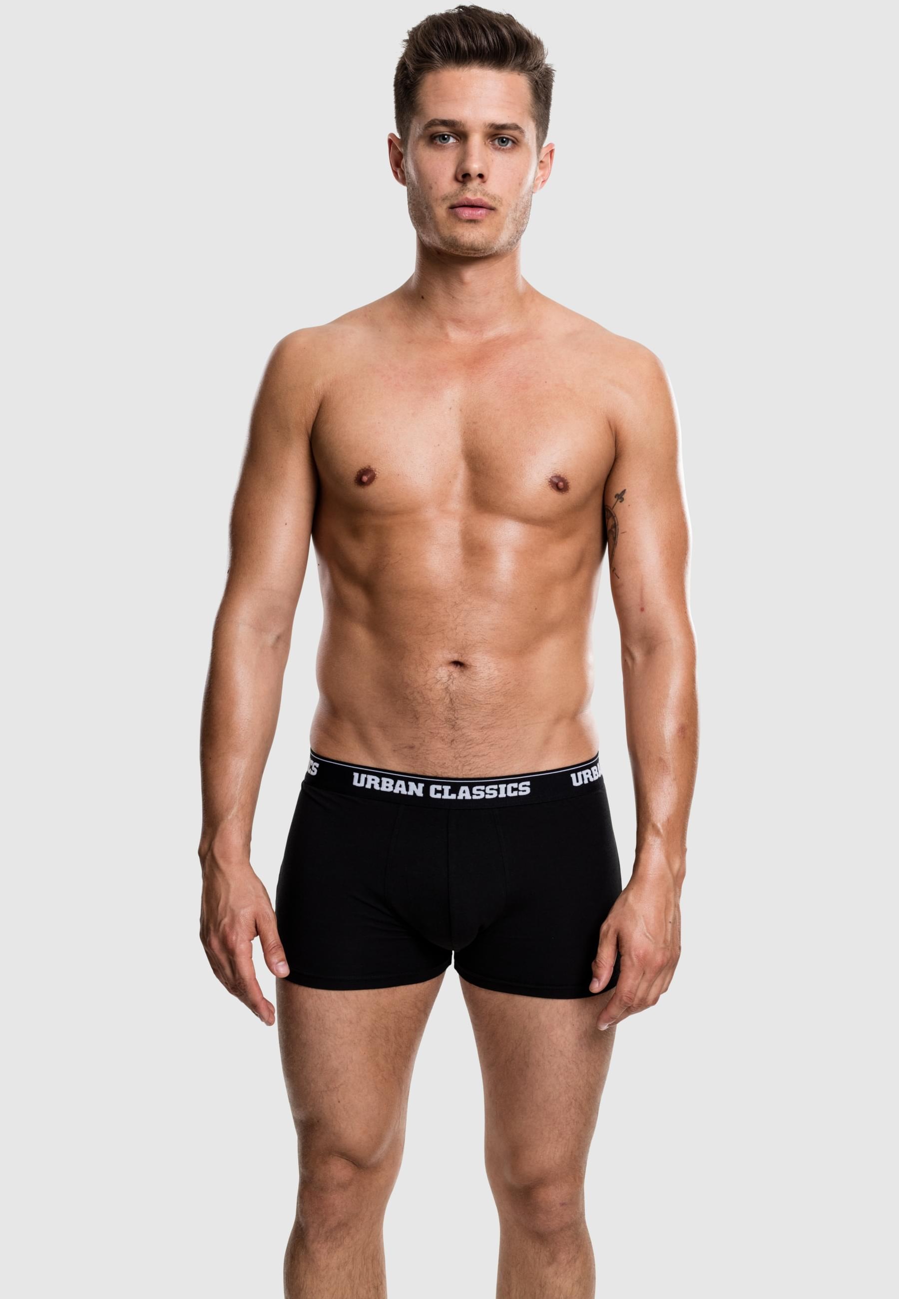 URBAN CLASSICS Boxershorts »Urban Classics Accessoires Modal Boxer Shorts Double-Pack«, (1 St.)