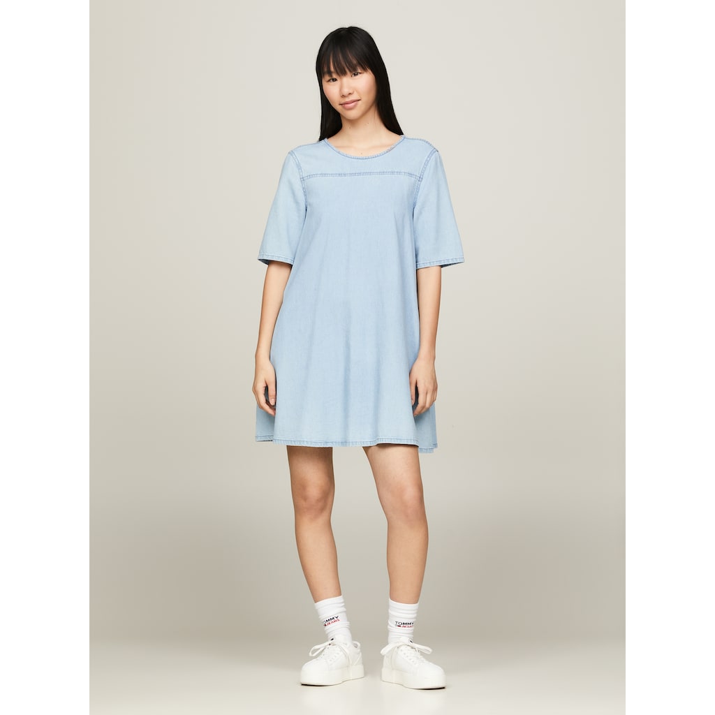 Tommy Jeans Curve Blusenkleid »TJW CHAMBRAY A-LINE SS DRESS EXT«