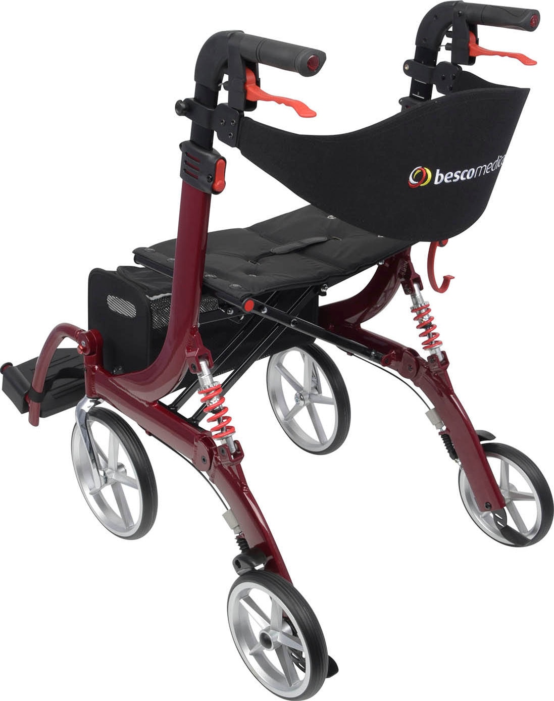 bescomedical Rollator »Spring Large Vario«, Größe L (Sitzhöhe 60cm), inkl. Beinstützen