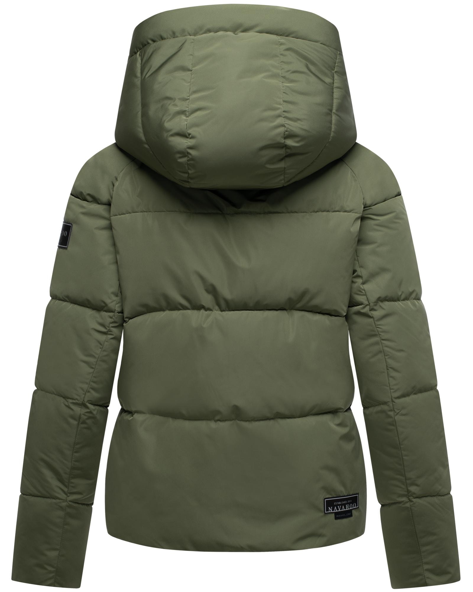 Navahoo Steppjacke »Frostherz XIV«, mit Kapuze, Kurze gesteppte Damen Winterjacke mit abnehmbarer Kapuze
