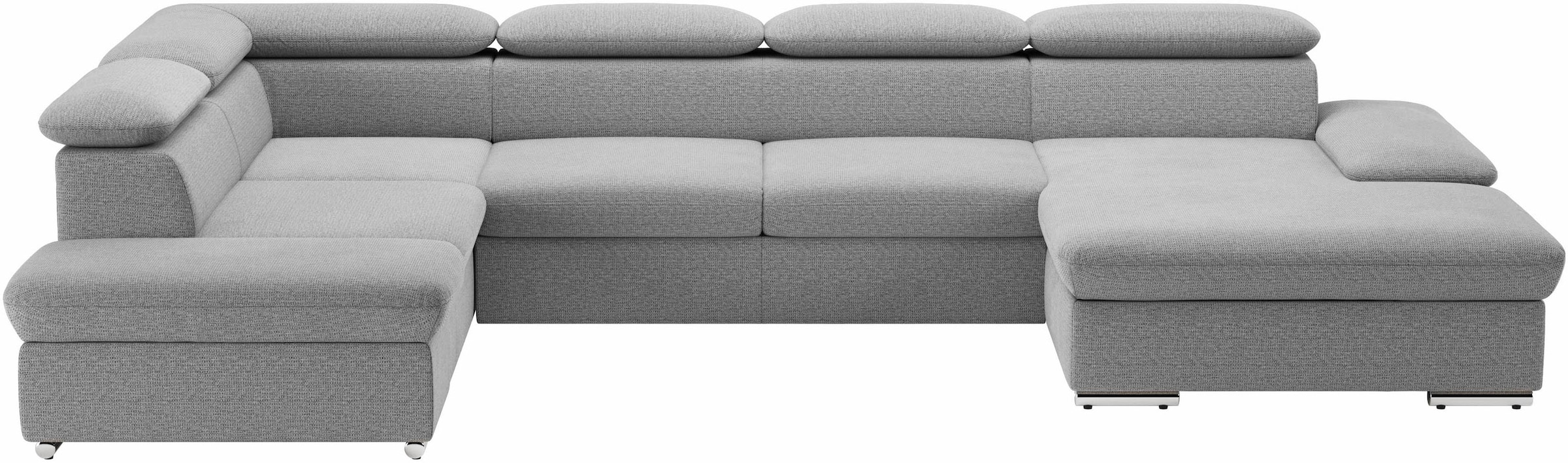 sit&more Wohnlandschaft "Valantine U-Form, B: 349 cm" mit Arm- & Kopfteilverstellung, optional mit Schlaffunktion
