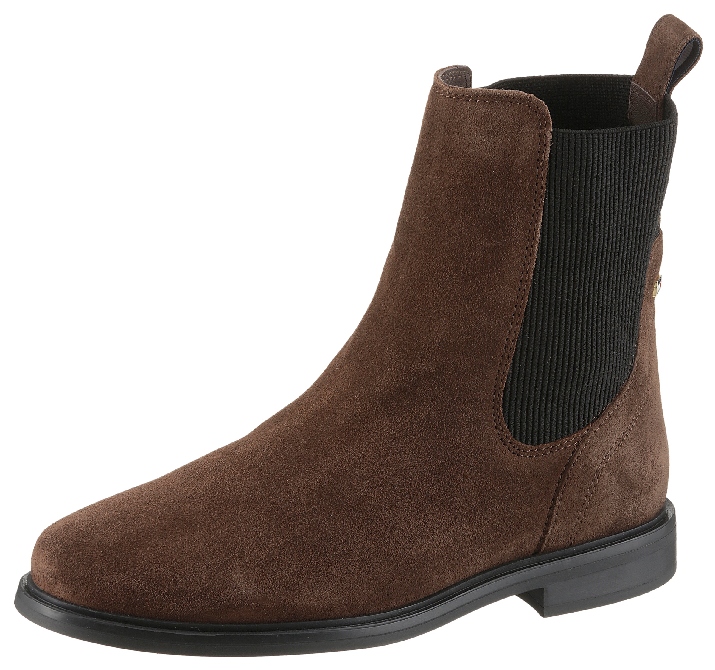 Tommy Hilfiger Chelseaboots "FLAG SUEDE CHELSEA BOOT", Stiefelette, Busines günstig online kaufen