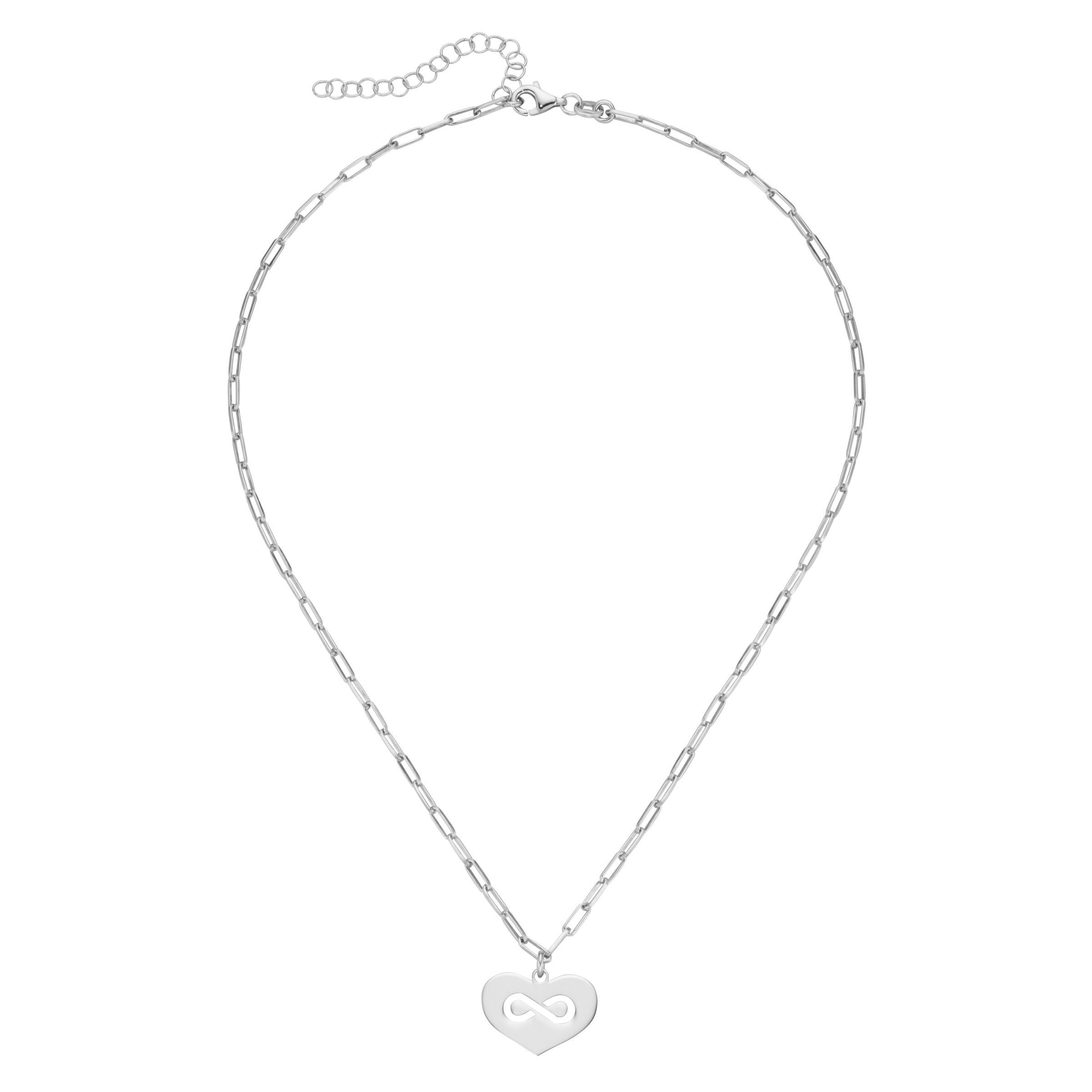 Smart Jewel Kette mit Anhänger »Anhänger Herz mit Infinity Symbol, Silber 925«