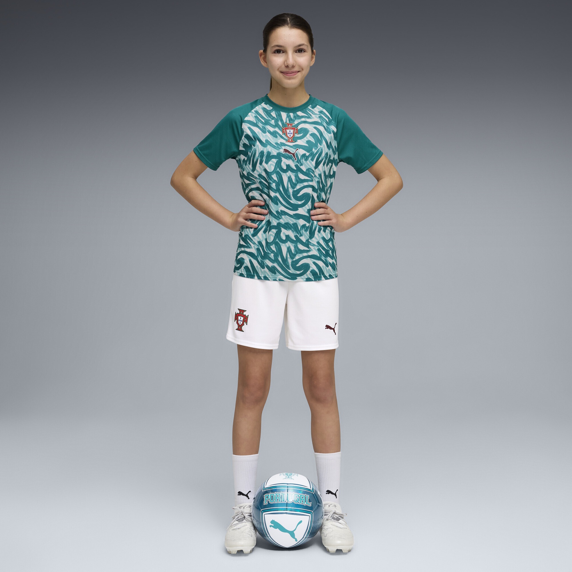 PUMA Trainingsshirt »Portugal Aufwärmtrikot Jugendliche«