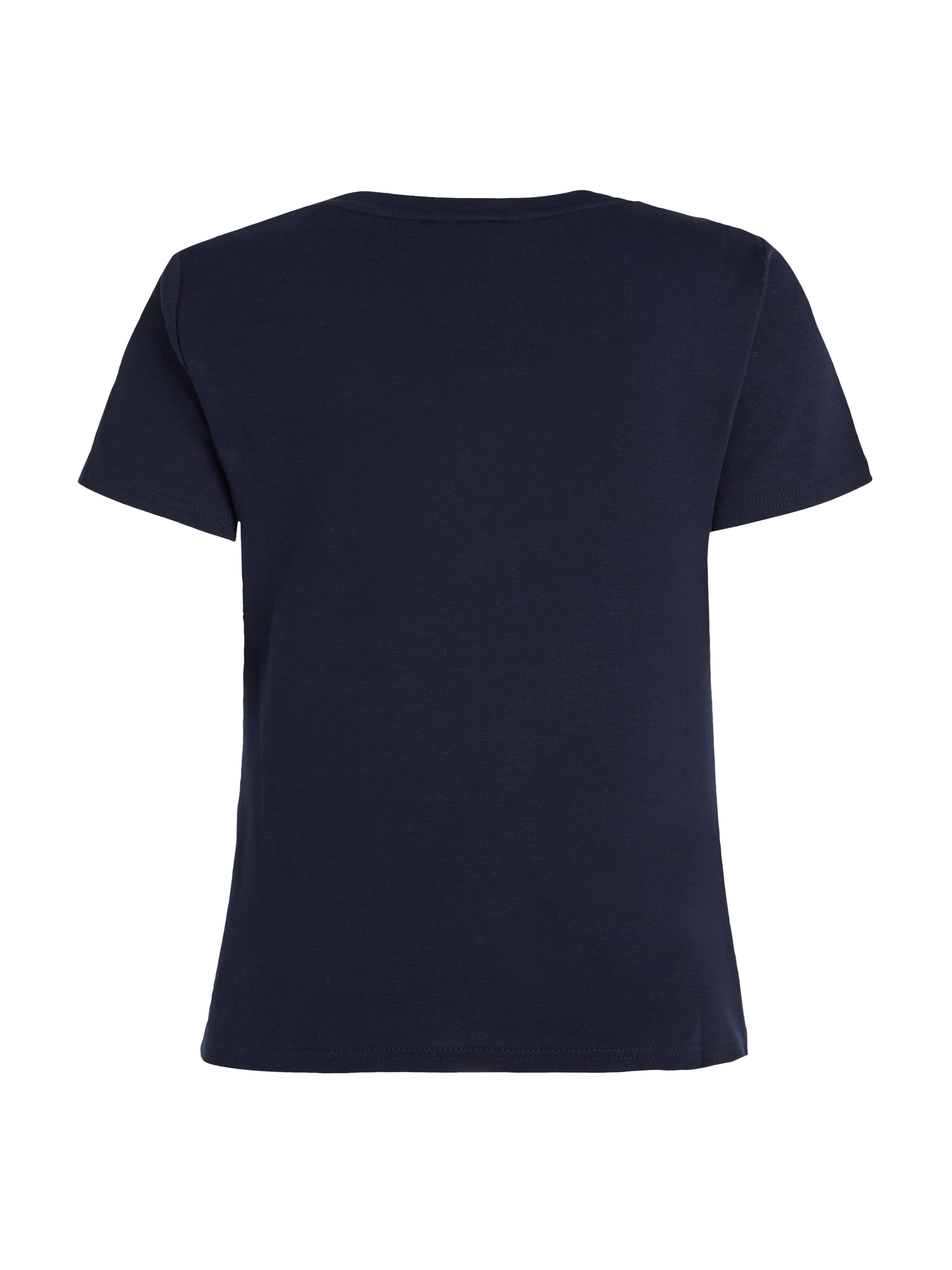 »SLIM für dezenter | BAUR T-Shirt Hilfiger RIB Hilfiger bestellen CODY C-NK mit Tommy SS«, Logostickerei Tommy