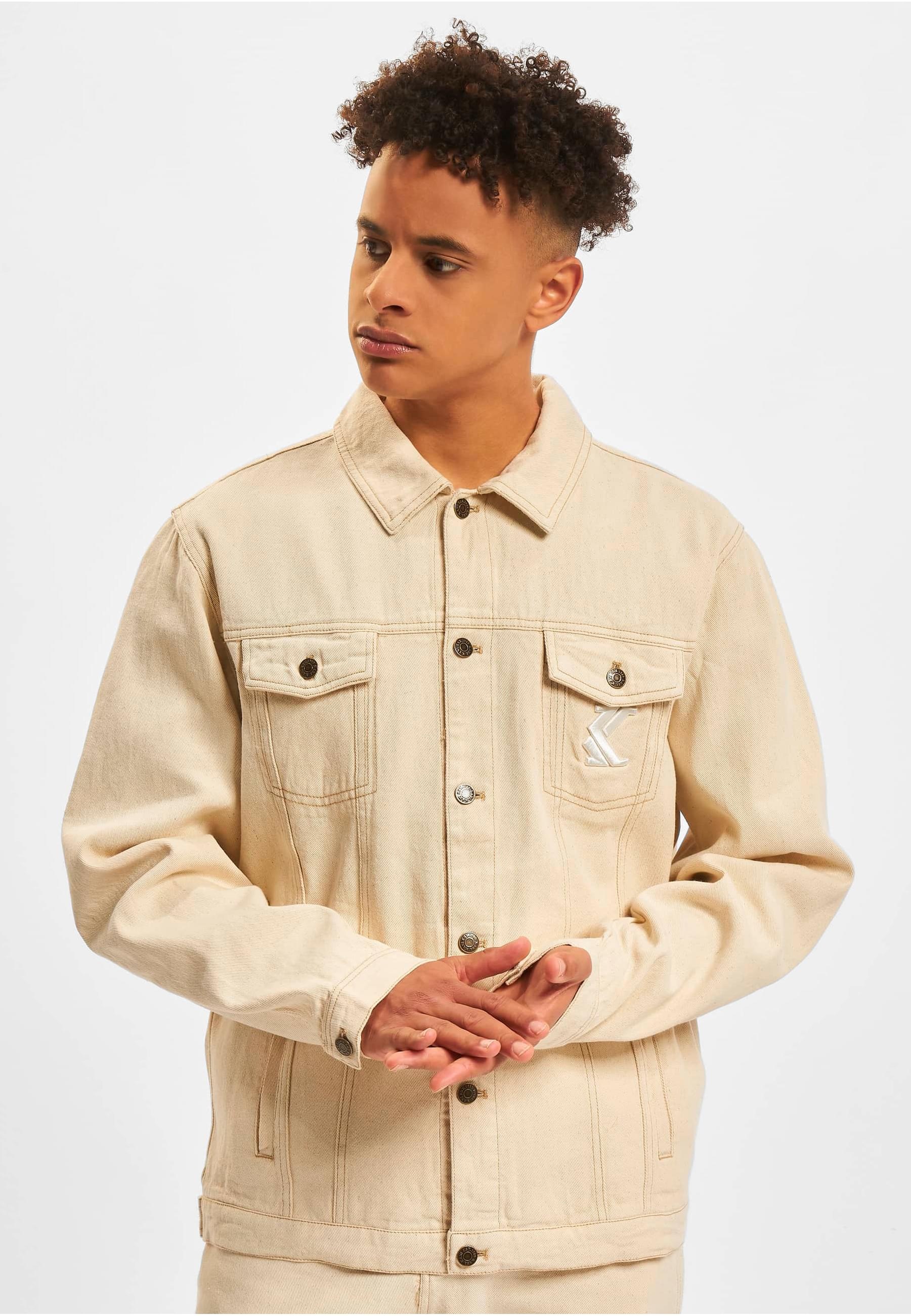 Thumbnail - Karl Kani Jeansjacke "Karl Kani Herren KU221-015-1 KK OG Ecru Jacket" 1 Stk. tlg. ohne Kapuze