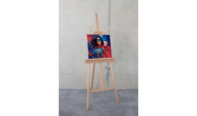 Leinwandbild »Keilrahmenbild - Miss Marvel - Größe 40 x 40 cm«, Disney, (1 St., 40 x...