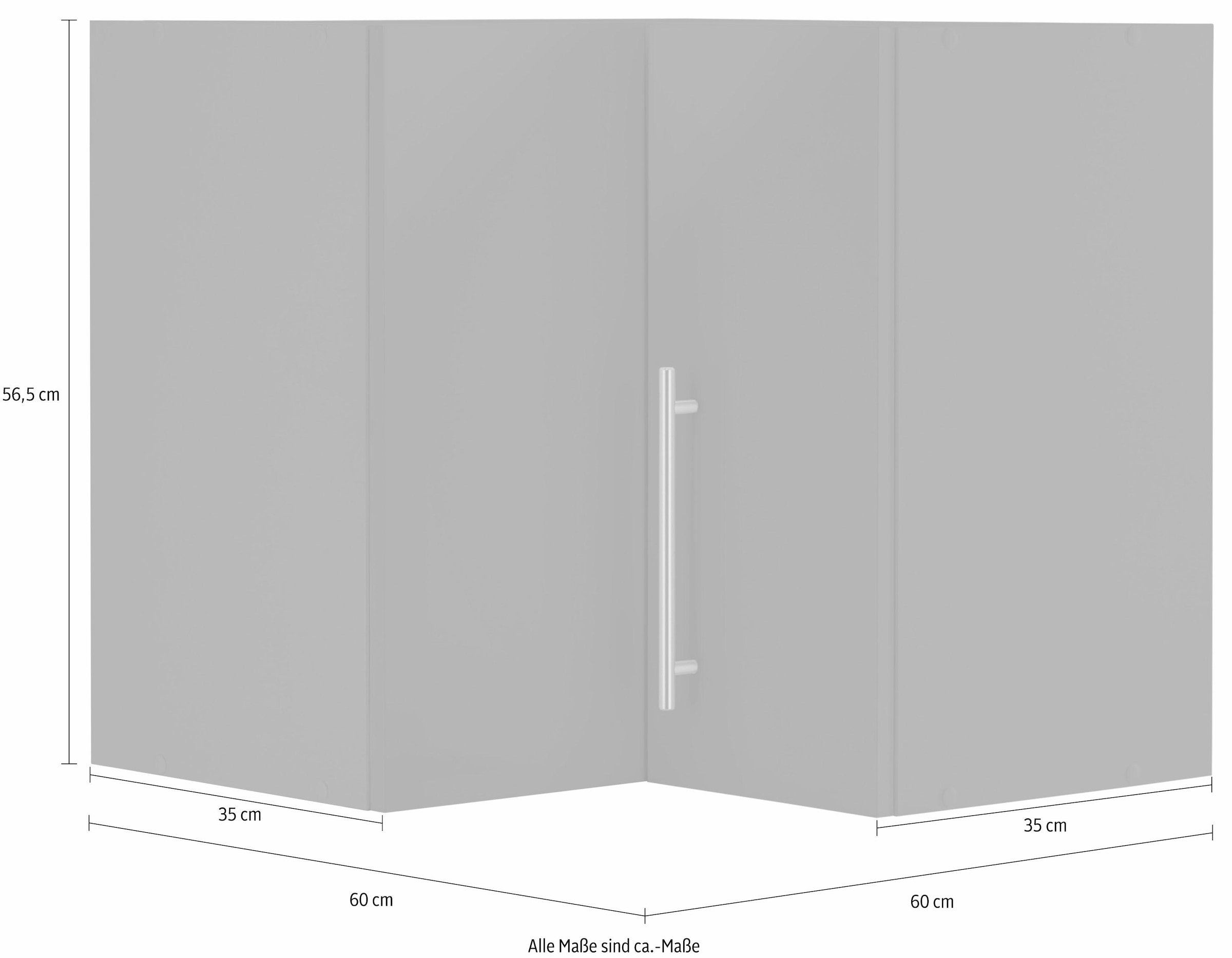 wiho Küchen Eckhängeschrank »Cali«, 60 cm breit