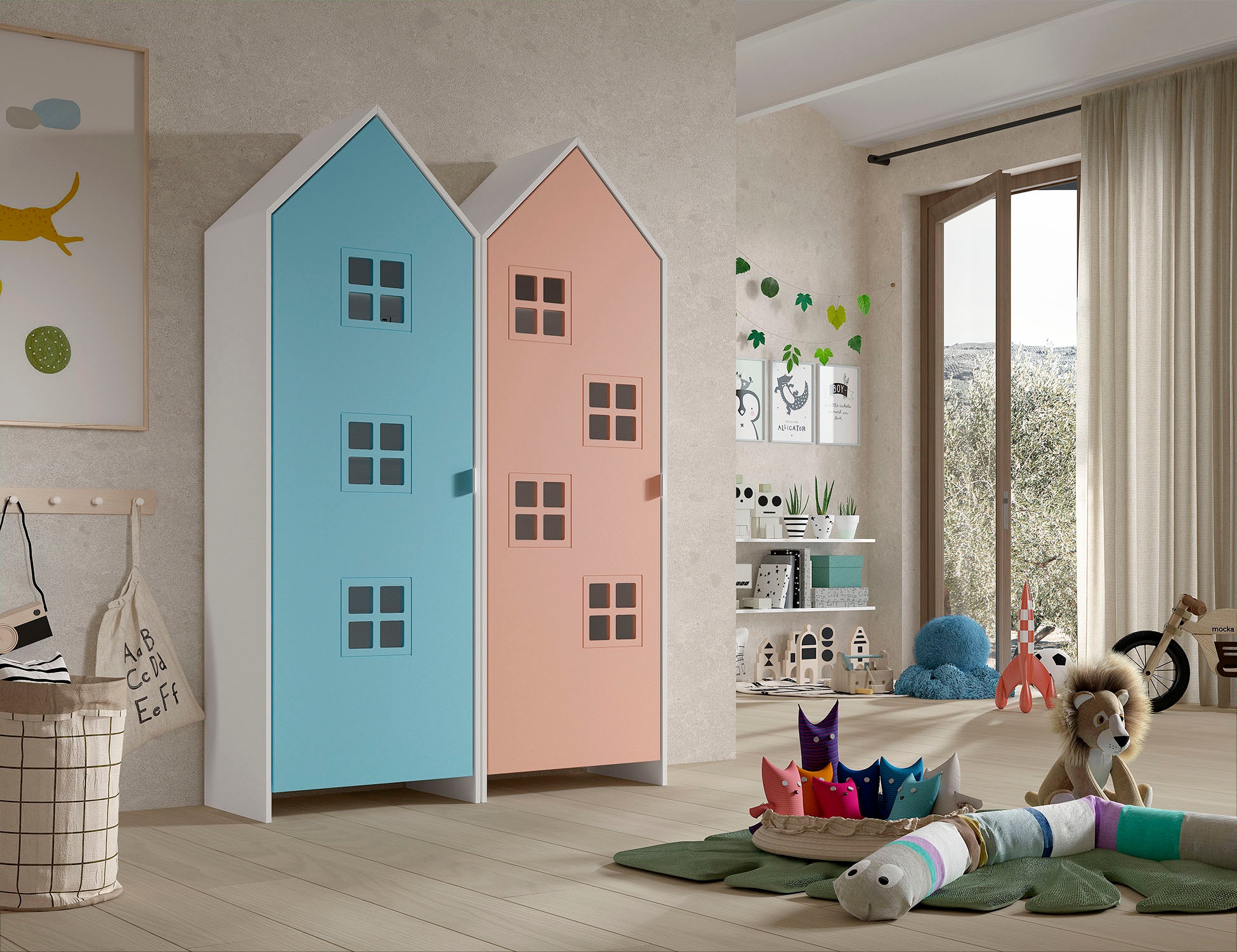 Vipack Kleiderschrank "Set Casami Bruges in trendigem Design, 2 Kleiderschr günstig online kaufen