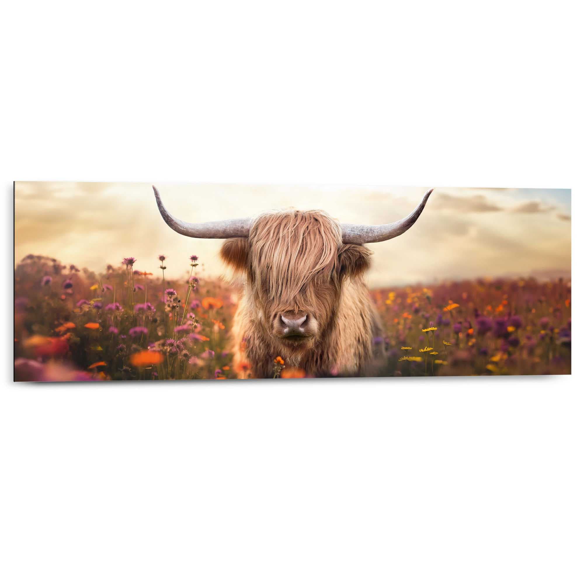 Reinders Deco-Panel "Frühlingshochländer", Wohnzimmer - Braun - MDF - Tiere günstig online kaufen