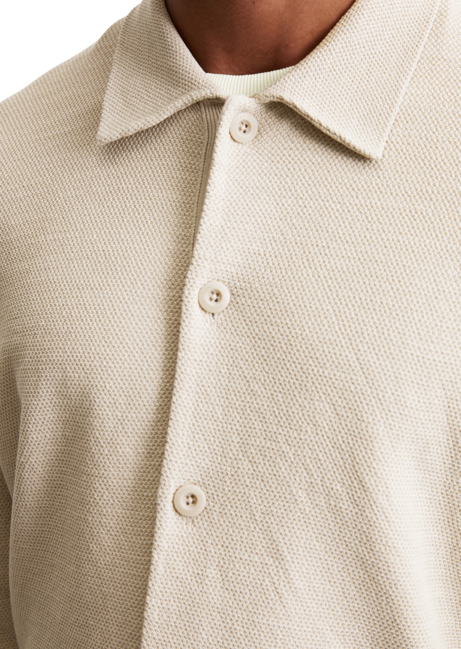 Marc O'Polo Cardigan »mit feiner Piqué-Struktur«
