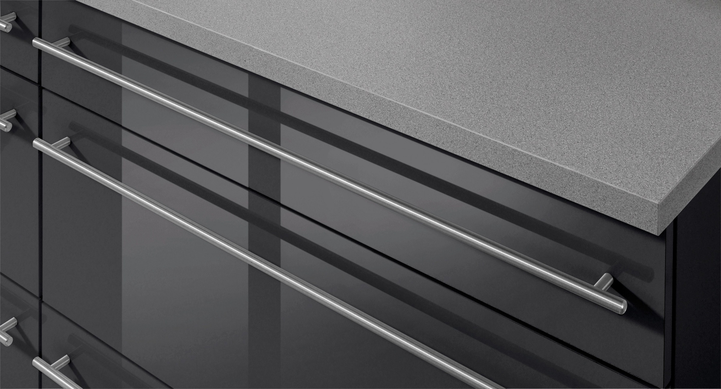 wiho Küchen Küche »Chicago« ohne E-Geräte, Gesamtbreite 180 cm