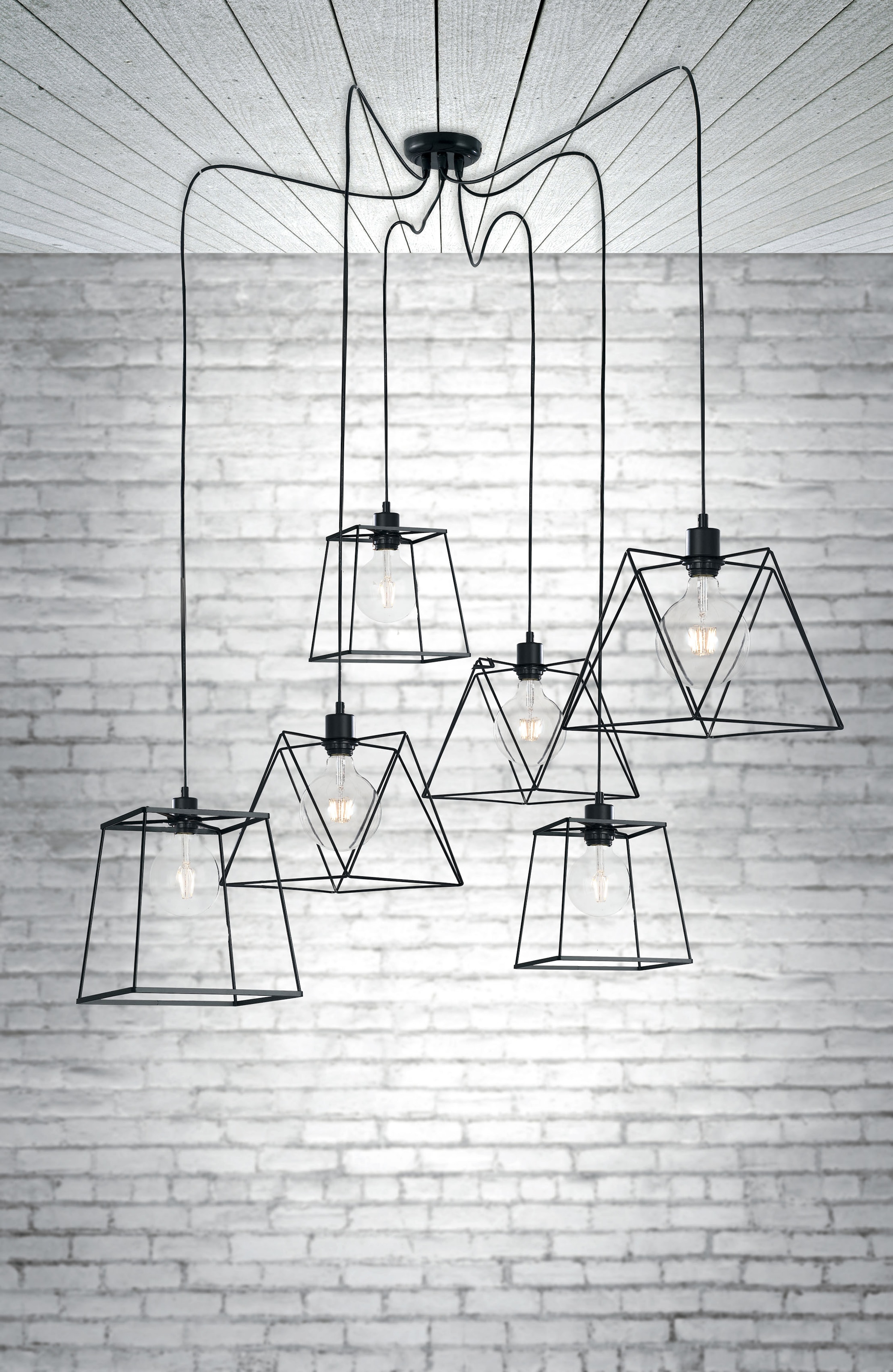 ECO-LIGHT Pendelleuchte »BROOKLYN«, Leuchtmittel E27 | ohne Leuchtmittel
