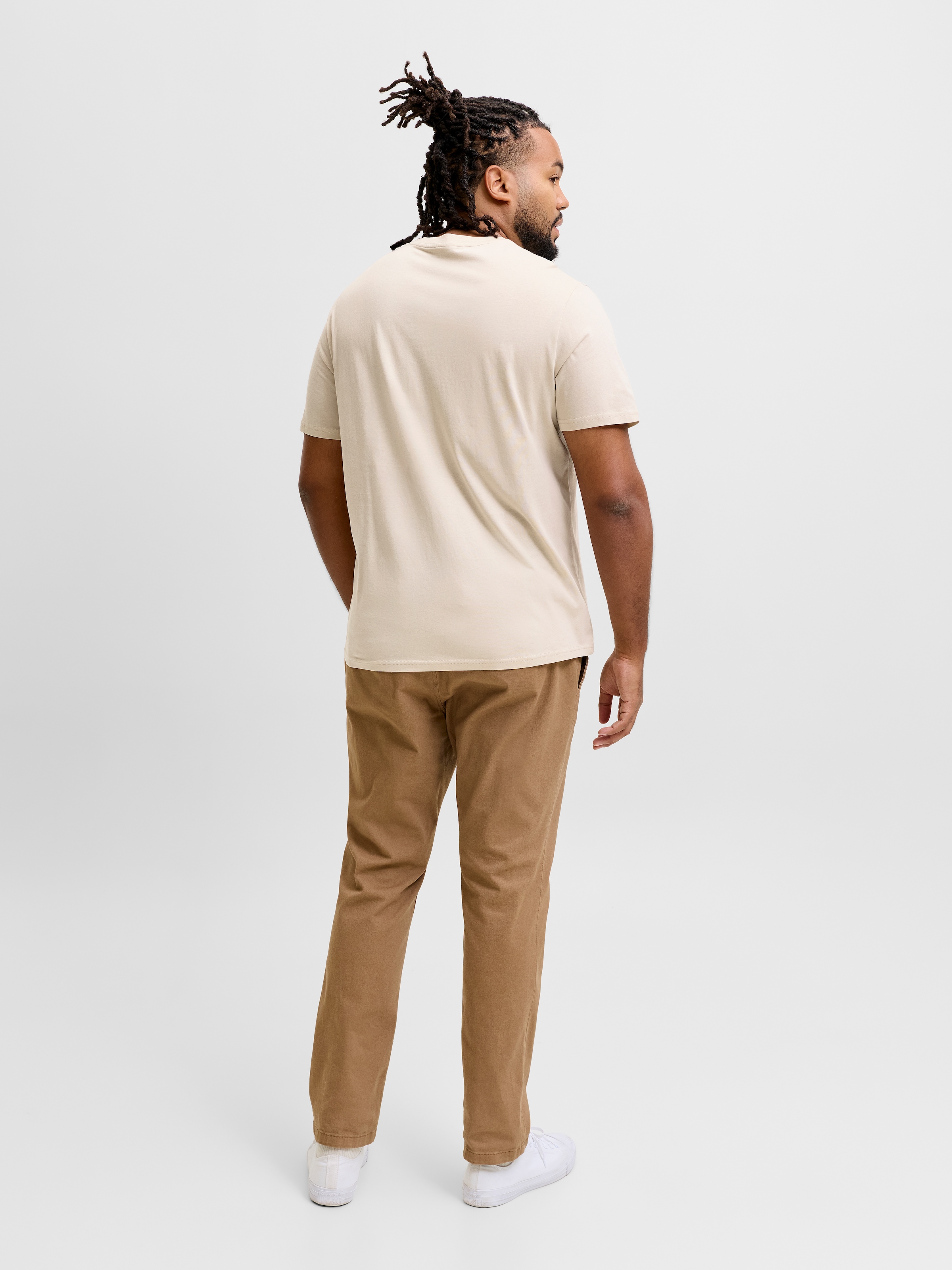 Jack & Jones PlusSize 1100000002199 »JJBUSTER TEE SS CREW NECK BTS SN PLS« Baumwolle, regular fit
