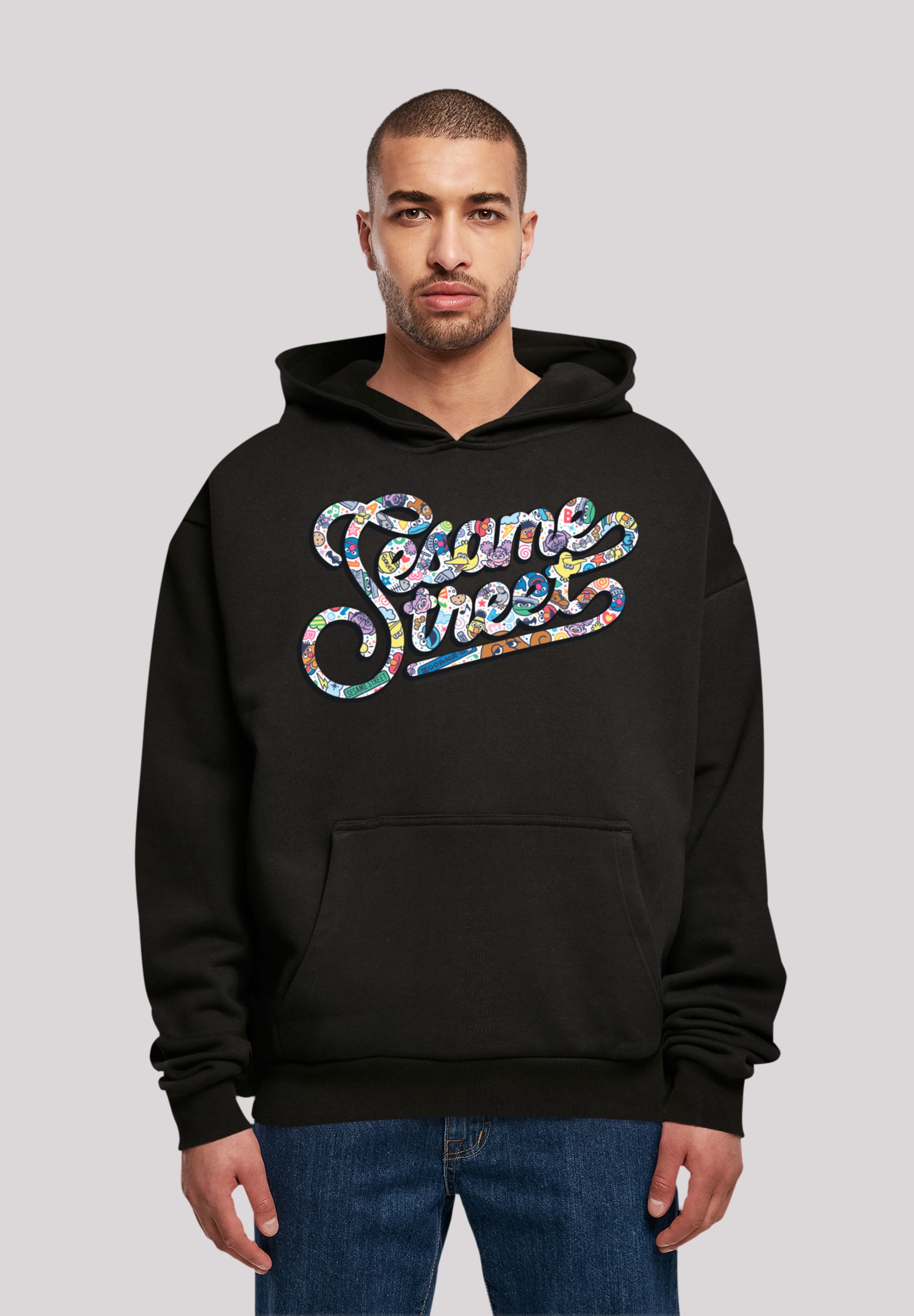 F4NT4STIC Kapuzenpullover "Sesamstraße Coloured lettering", Premium Qualitä günstig online kaufen