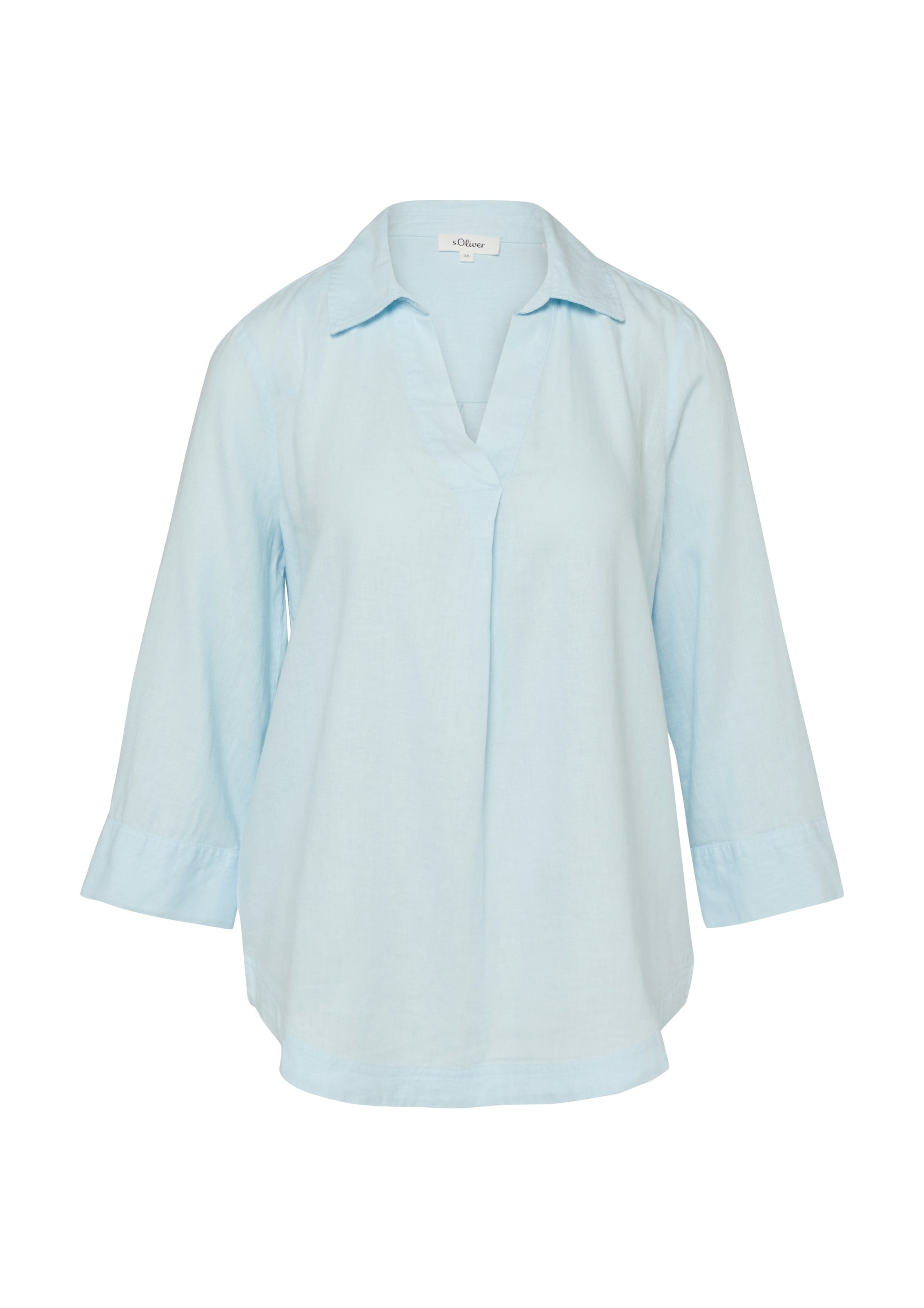 s.Oliver Hemdbluse mit 3/4-Ärmeln