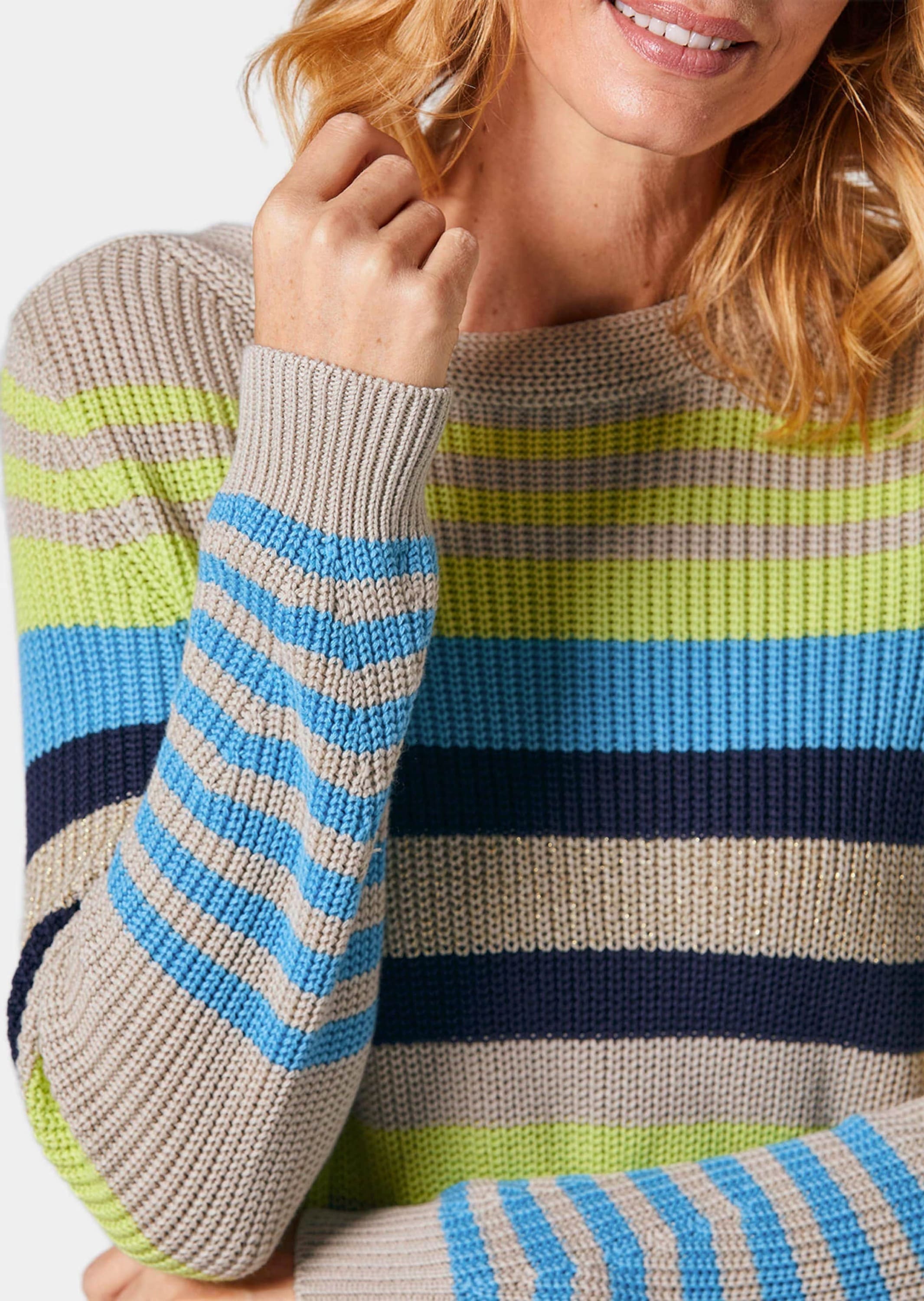GOLDNER Rundhalspullover »Pullover Ringelpullover«