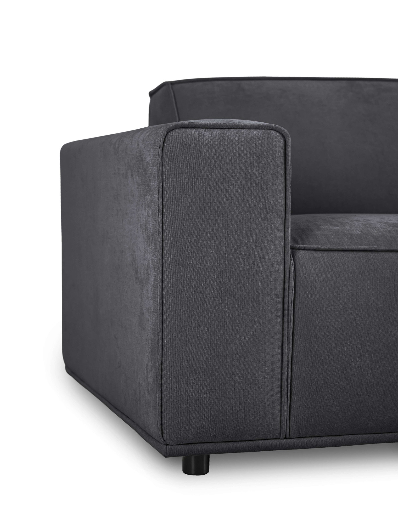 Home affaire 3-Sitzer »Avelin, 228 cm, Chenille, Struktur-Boucle«, mit Wellenunterfederung, Kedernaht, bodentief, Skandi-Design