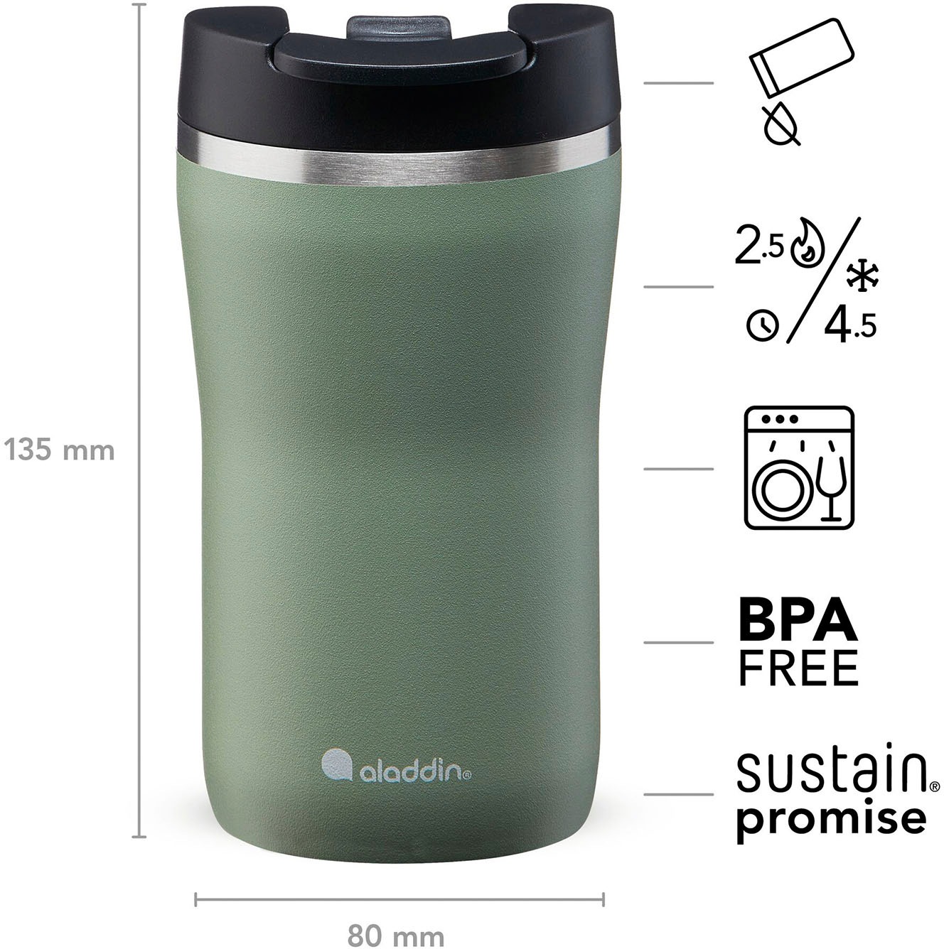 aladdin Thermobecher »Barista Café Thermavac«, 0,25 Liter