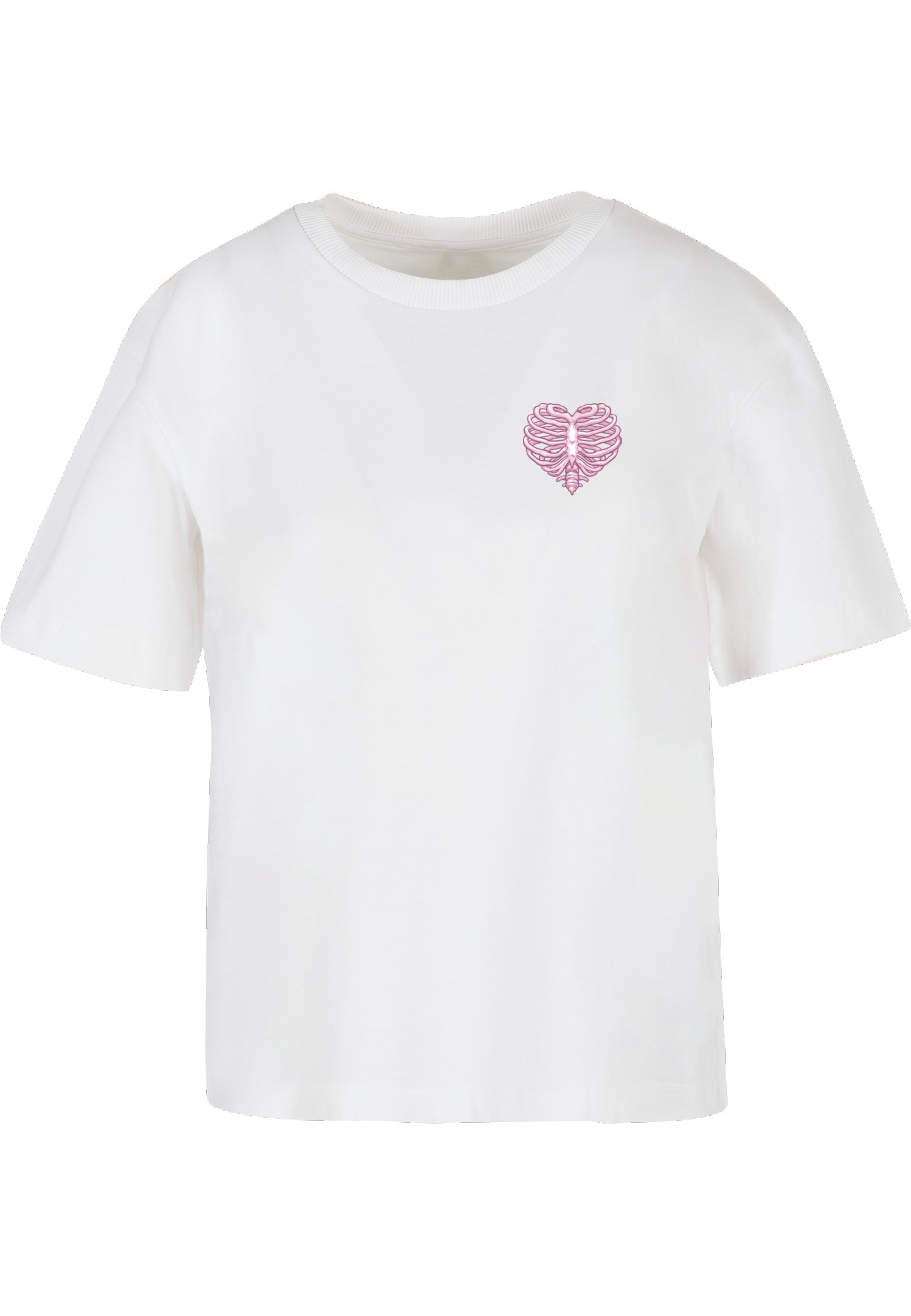 Miss Tee T-Shirt "Miss Tee Damen Heart Cage Rose Tee" 1 Stk. günstig online kaufen