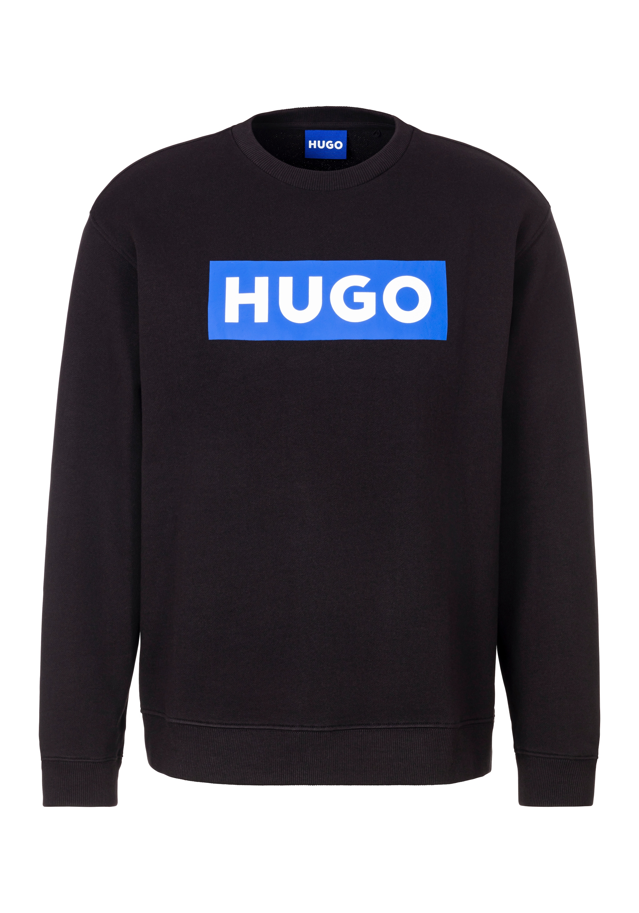 HUGO Blue Sportinio stiliaus megztinis su Frontp...