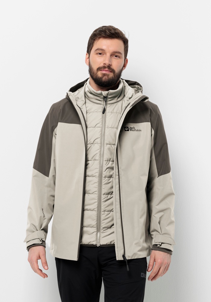 Jack Wolfskin 3-in-1-Funktionsjacke "GLAABACH 3IN1 JKT M", mit Kapuze