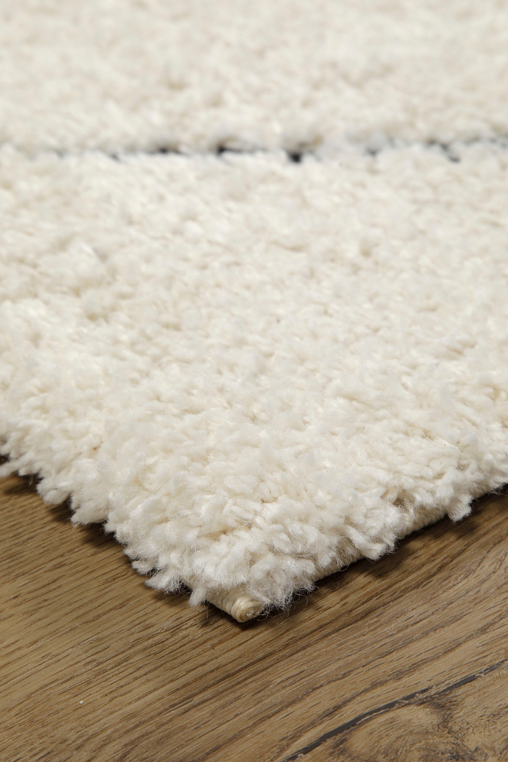 my home Hochflor-Teppich »Aveline, auch als Läufer erhältlich«, rechteckig, 35 mm Höhe, Langflor, Shaggy im Berber Stil, geometrisch, Raute, Wohnzimmer