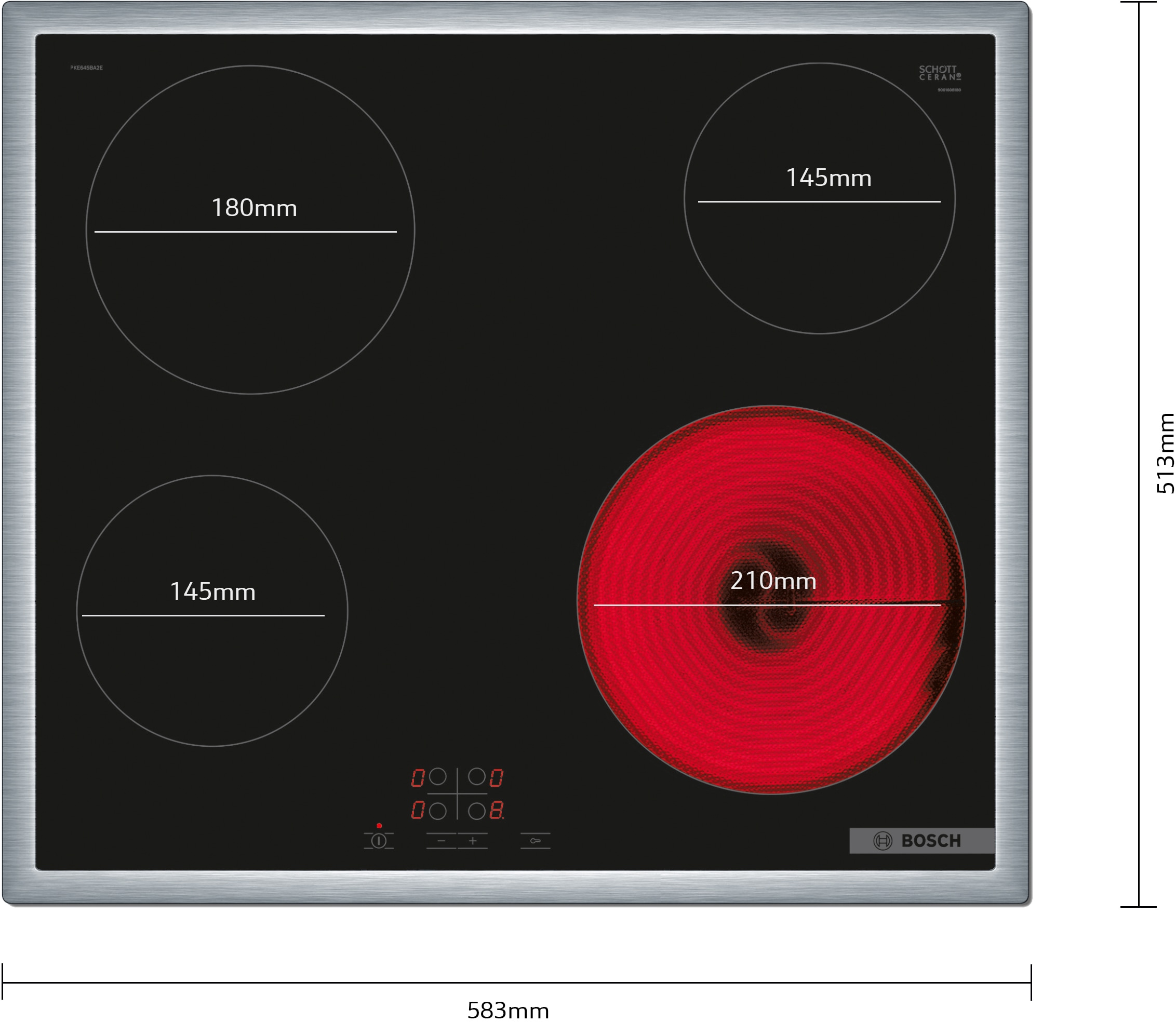 BOSCH Backofen-Set »HBD230CR63«, mit Teleskopauszug nachrüstbar, 3D Heißluft