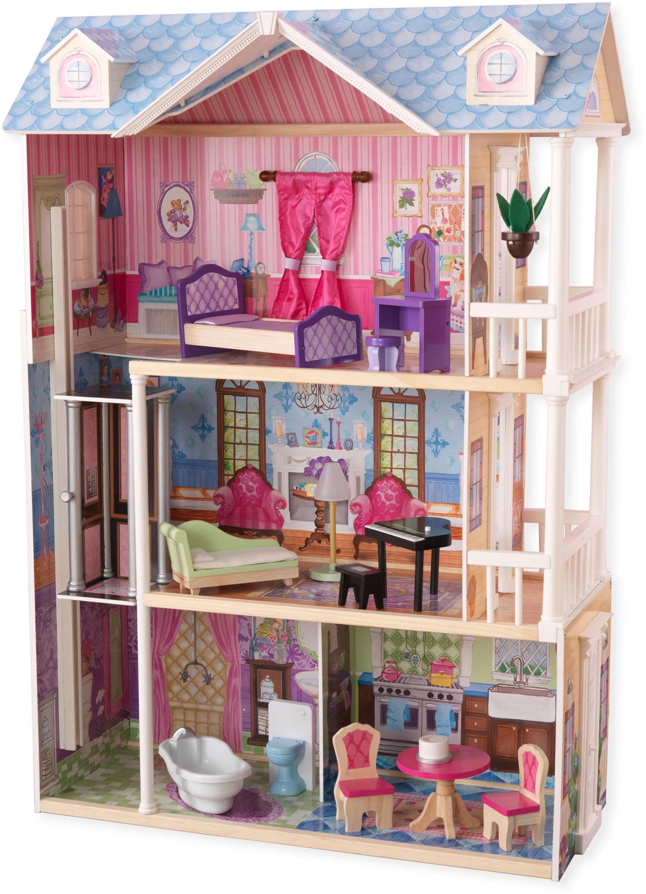KidKraft® Puppenhaus »Mein traumhaftes Puppenhaus«, inklusive Möbel | BAUR