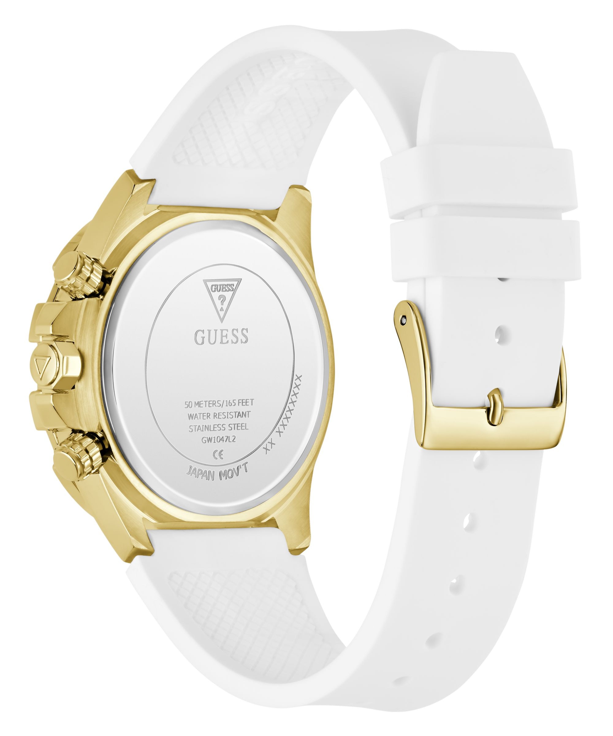 Guess Multifunktionsuhr »TRUE« Quarzuhr, Armbanduhr, Damenuhr, Silikonarmband, analog, Wochentag, Tag