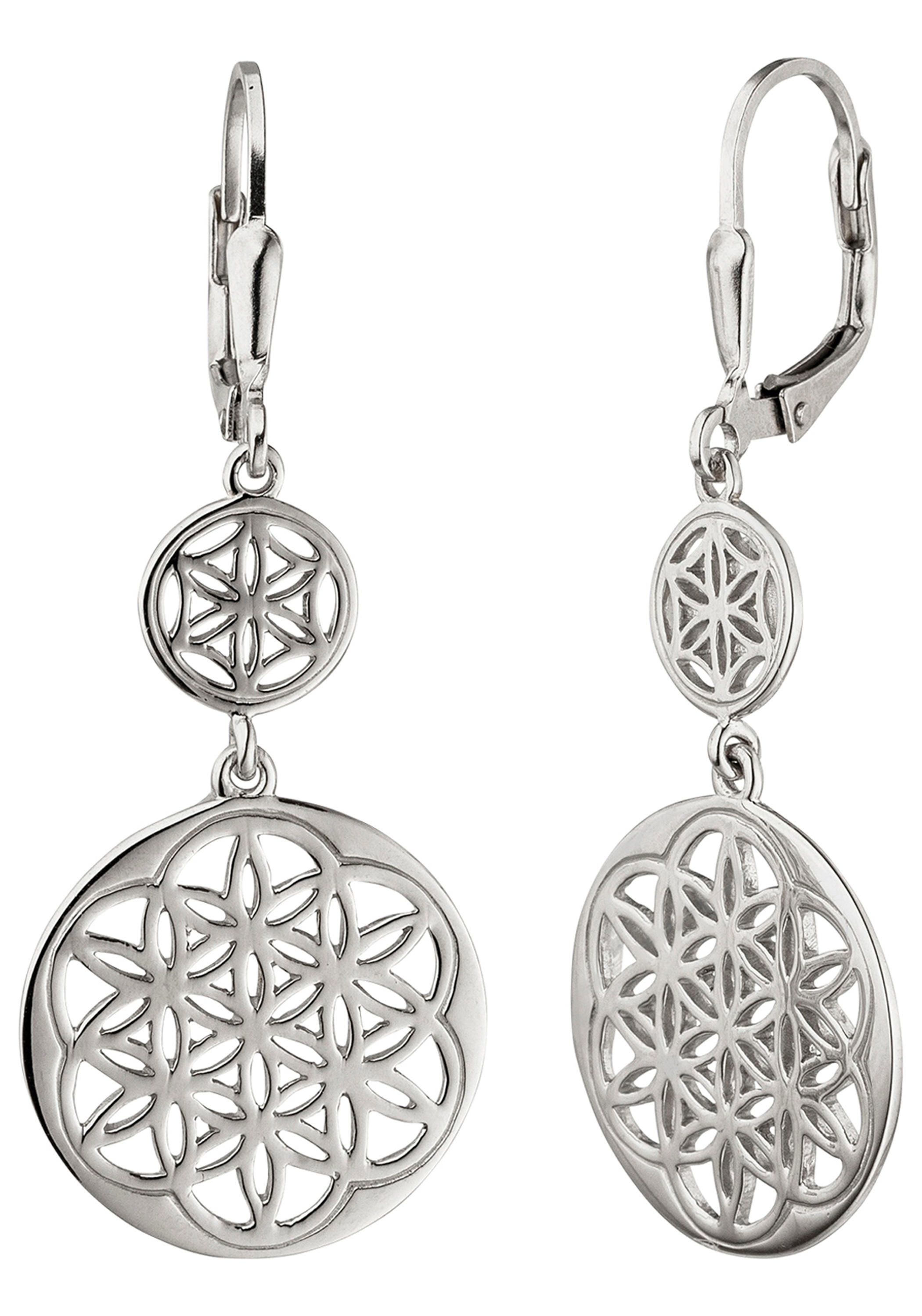 Paar Ohrhänger JOBO, silber (silber 925), Ohrringe, Damen, Silber 925 (Sterlingsilber), 925 Silber 8