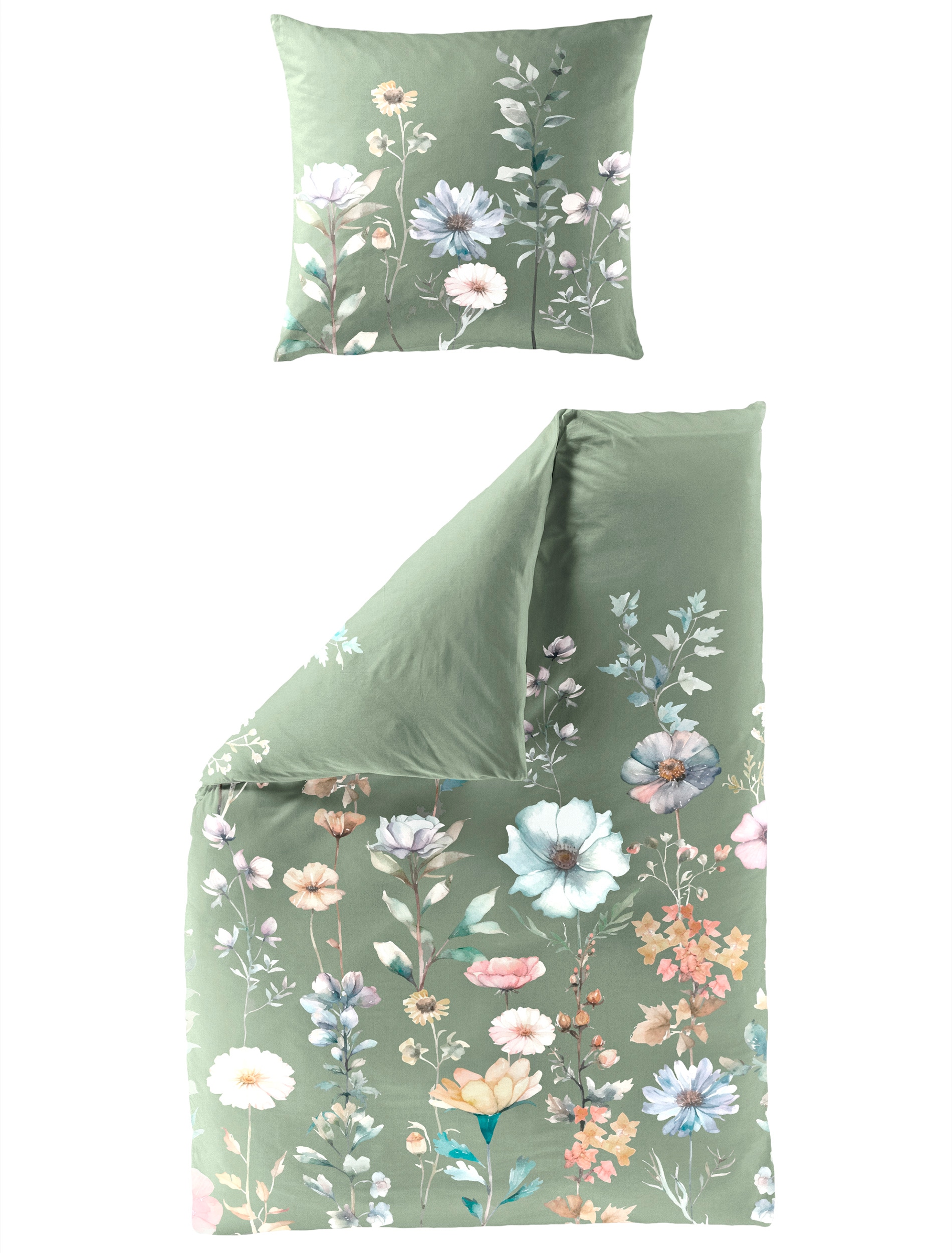 BIERBAUM Bettwäsche "5302" 2 Stk. tlg. Mako-Satin, 100 % Baumwolle, pflegel günstig online kaufen